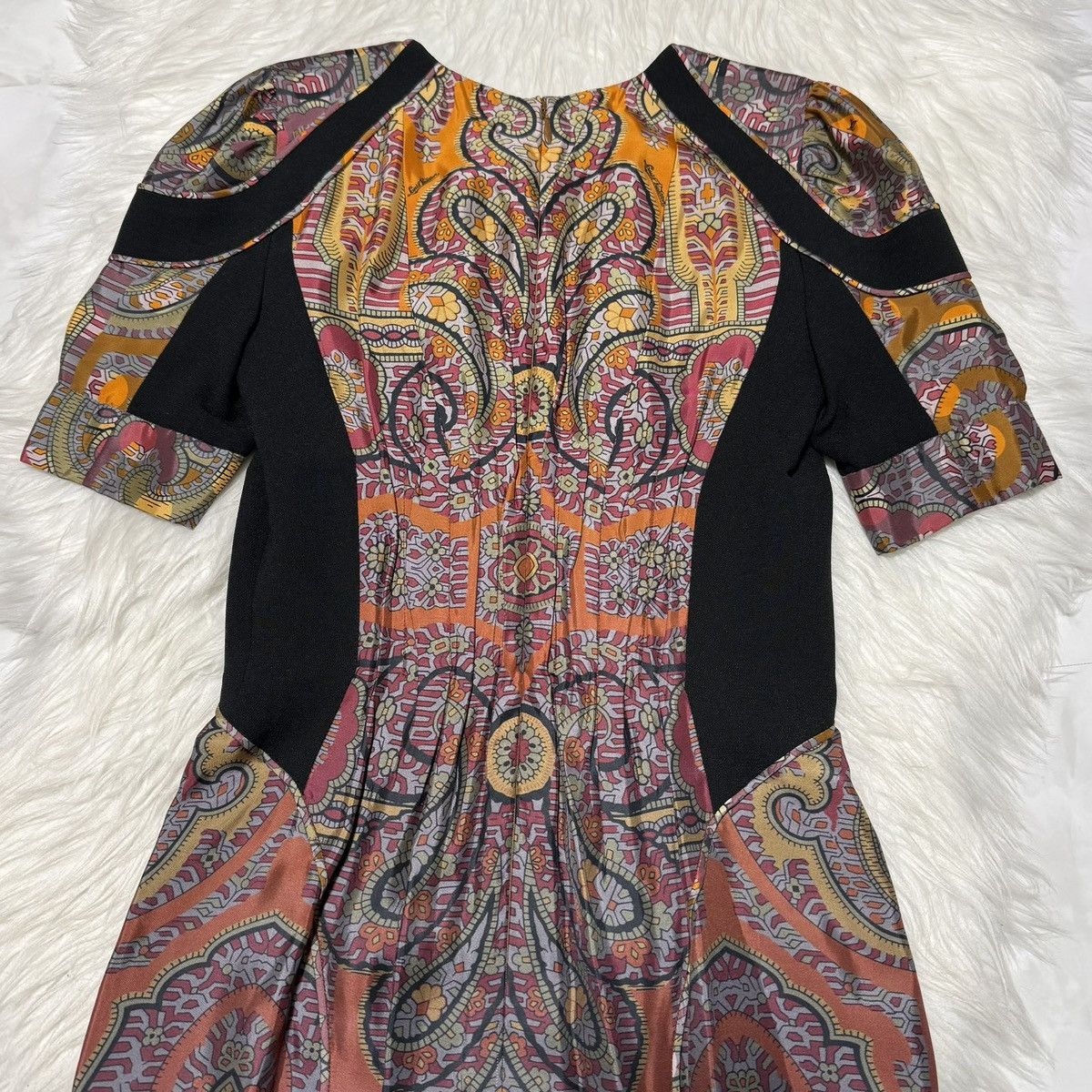 Louis Vuitton Authentic Louis Vuitton Paisley Print Short Sleeve Dress 34 Size XS / US 0-2 / IT 36-38 - 11 Thumbnail