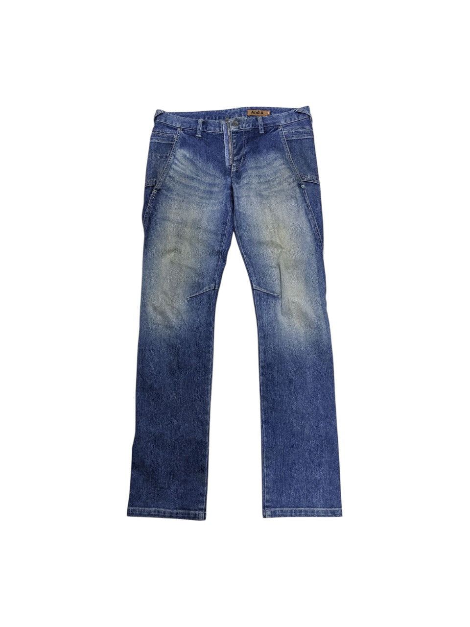 UNDERCOVER INSPIRED TWISTED SLIM DENIM MULTIPOCKET PANTS