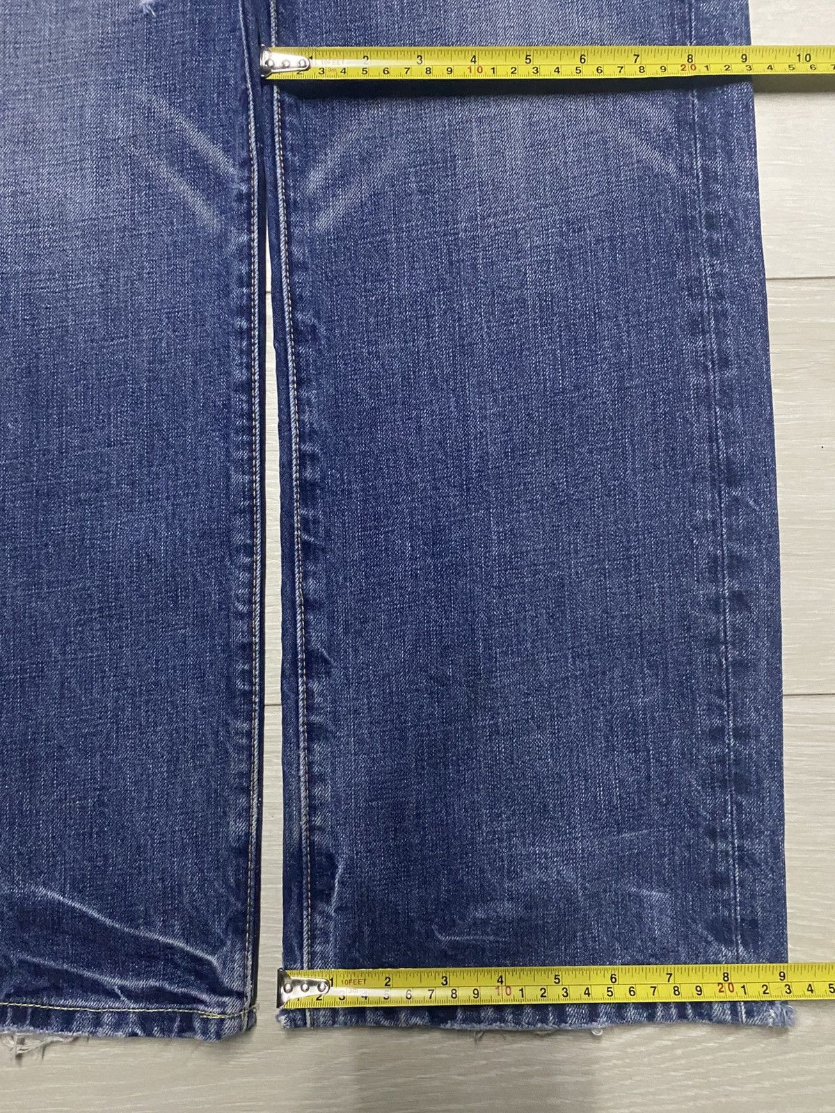 Neighborhood Ambercrombie & Fitch Faded Wash Distressed Baggy Jeans Size US 34 / EU 50 - 17 Thumbnail