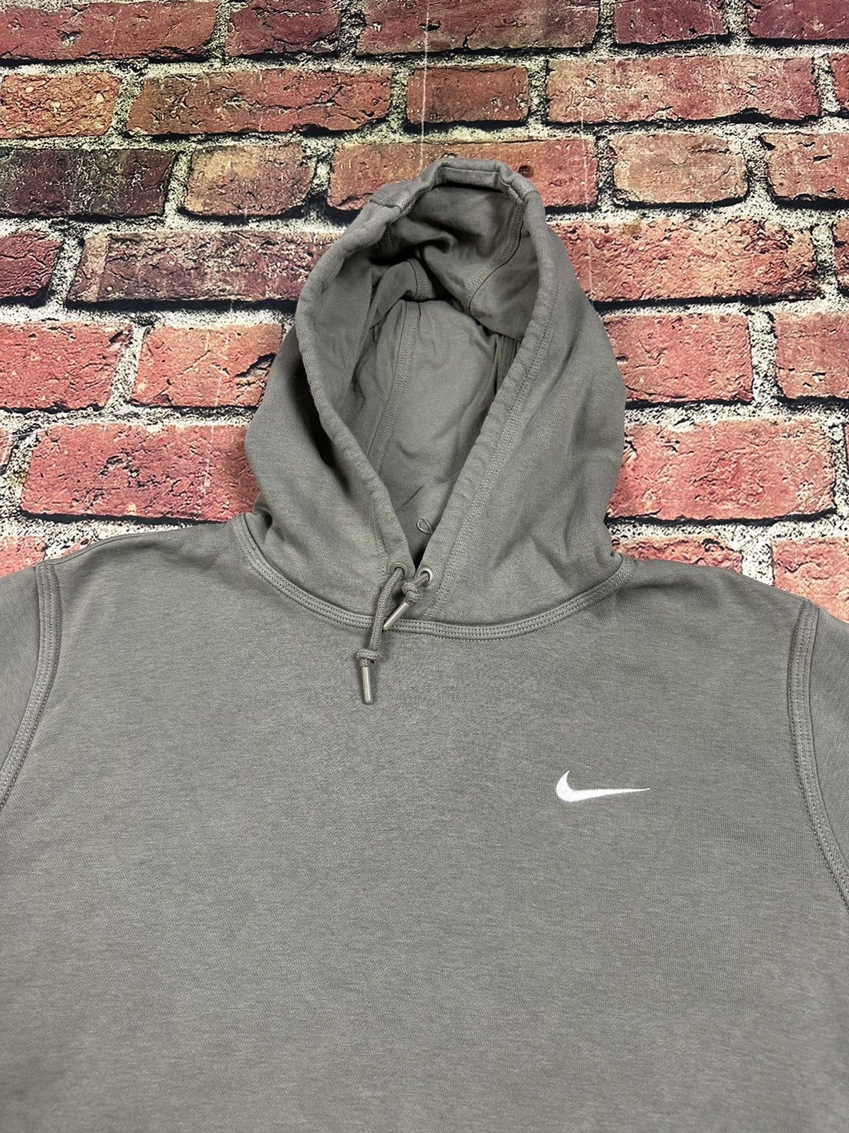 Nike Nike Sportswear Club Fleece Hoodie Olive Green Mini Swoosh Size US XL / EU 56 / 4 - 5 Thumbnail