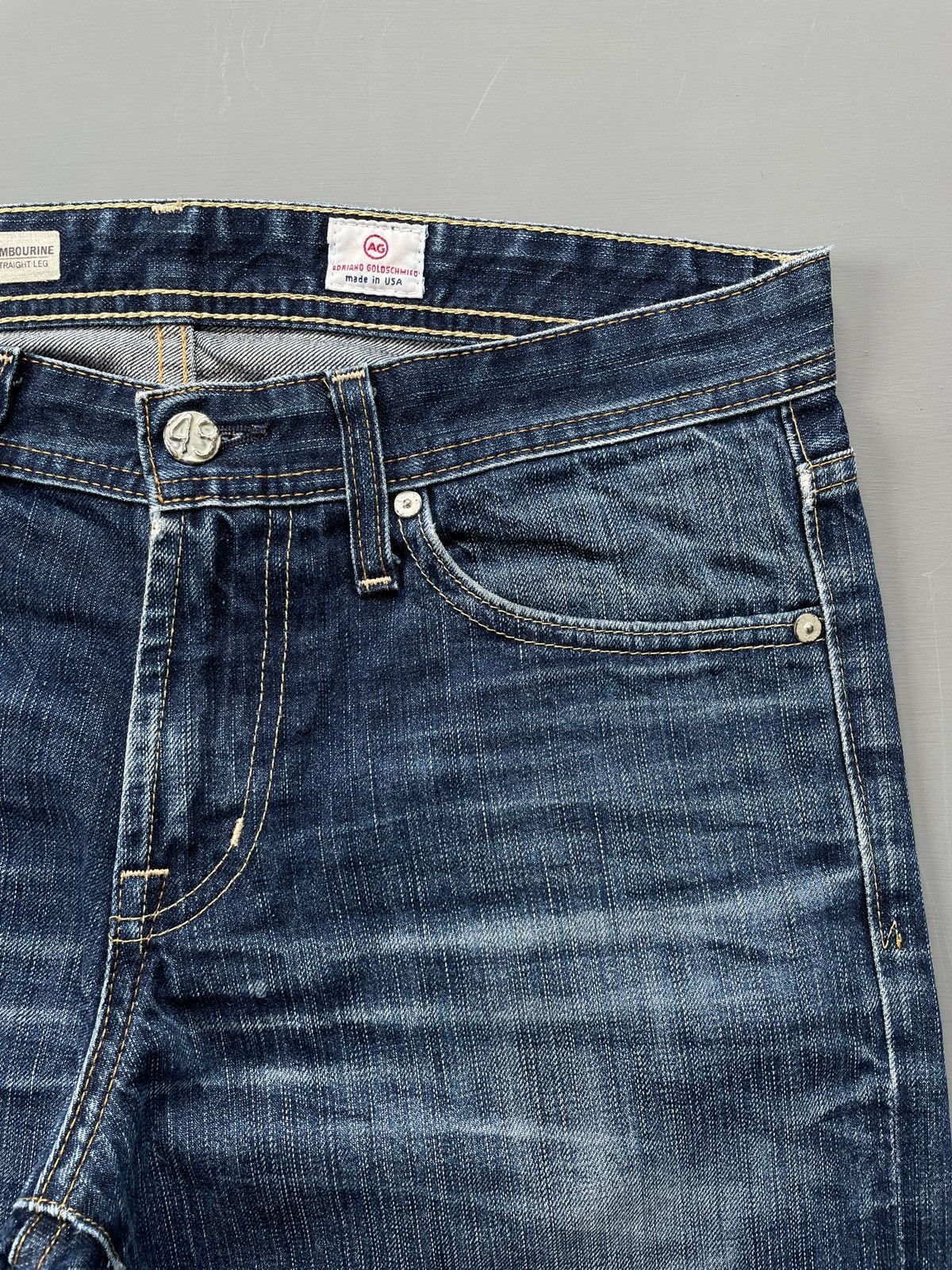 AG Adriano Goldschmied AG Adriano Goldschmied Straight Leg Jeans (P122) Size US 31 - 6 Thumbnail