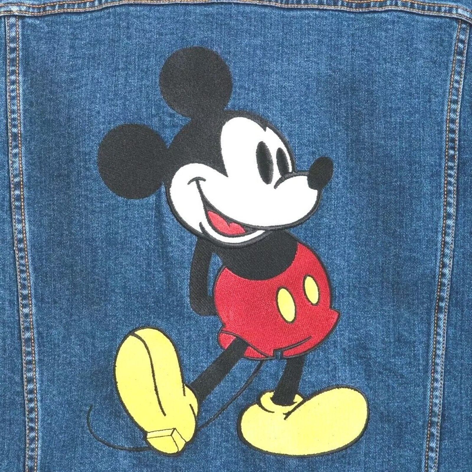 Disney Disney Mickey Denim Jean Jacket with Embroidered Patch Size US S / EU 44-46 / 1 - 3 Thumbnail