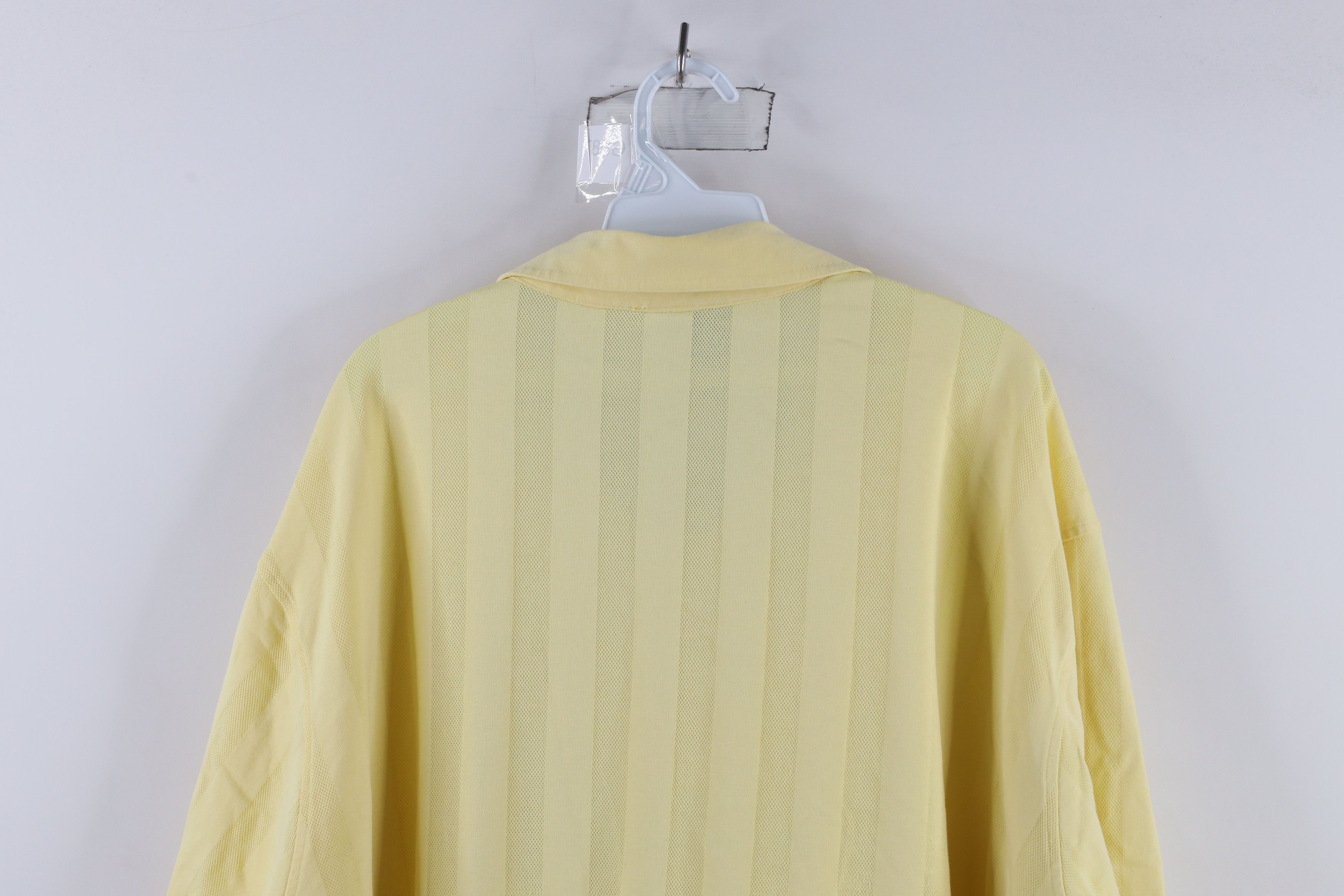 Vintage Vintage 90s Streetwear Mesh Striped Pullover Polo Shirt Size US XXL / EU 58 / 5 - 11 Thumbnail