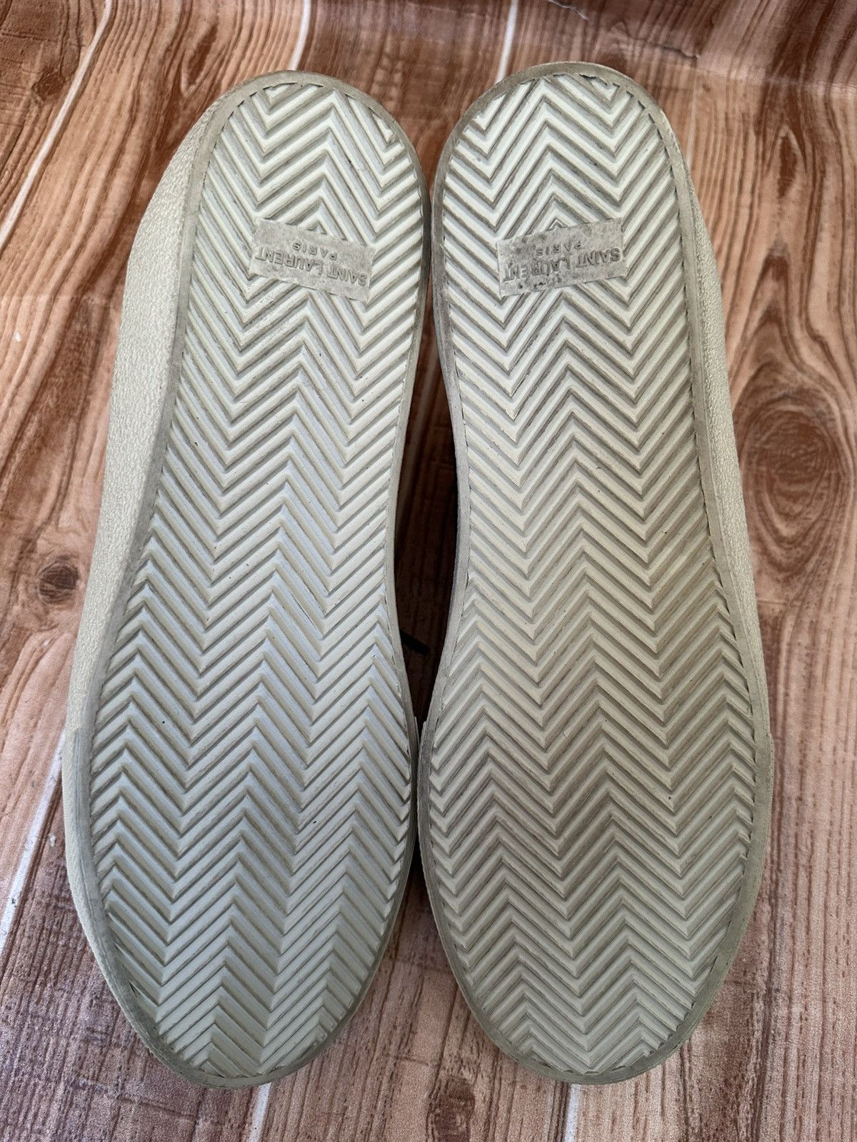 Saint Laurent Paris Saint Laurent HEDI SLI Court Classic Low-Top Suede Trainers Size US 12 / EU 45 - 17 Thumbnail