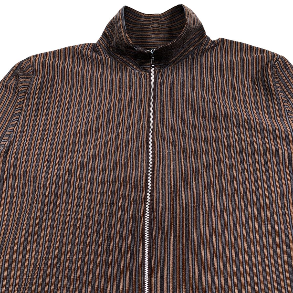 Japanese Brand Made in Japan PPFM Stripe Zip Up jacket Size US S / EU 44-46 / 1 - 2 Thumbnail