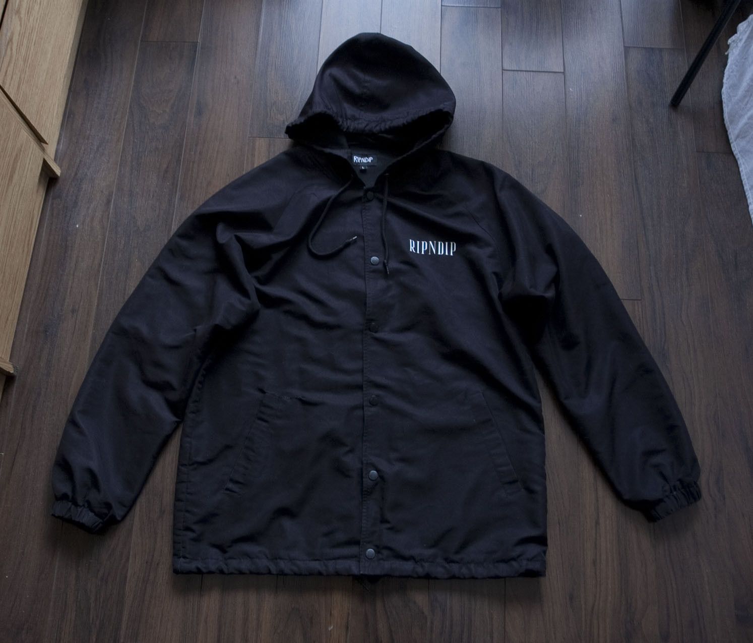 RIPNDIP RIPNDIP Light Jacket Snap Button Size L Black Cat Floral Size US L / EU 52-54 / 3 - 2 Thumbnail