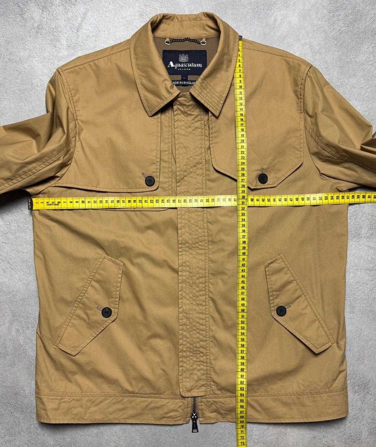 Aquascutum Aquascutum Camel Cotton Quilted Jacket Coat Lampo Size US L / EU 52-54 / 3 - 19 Thumbnail