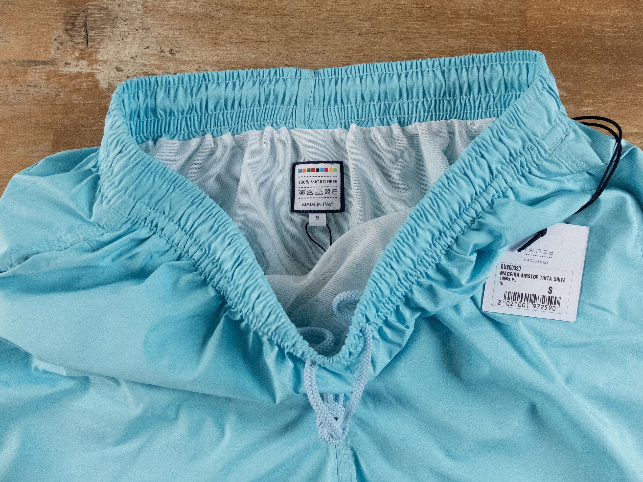 Fedeli FEDELI solid light blue nylon swim shorts Size Small NWT Size US 30 / EU 46 - 9 Thumbnail