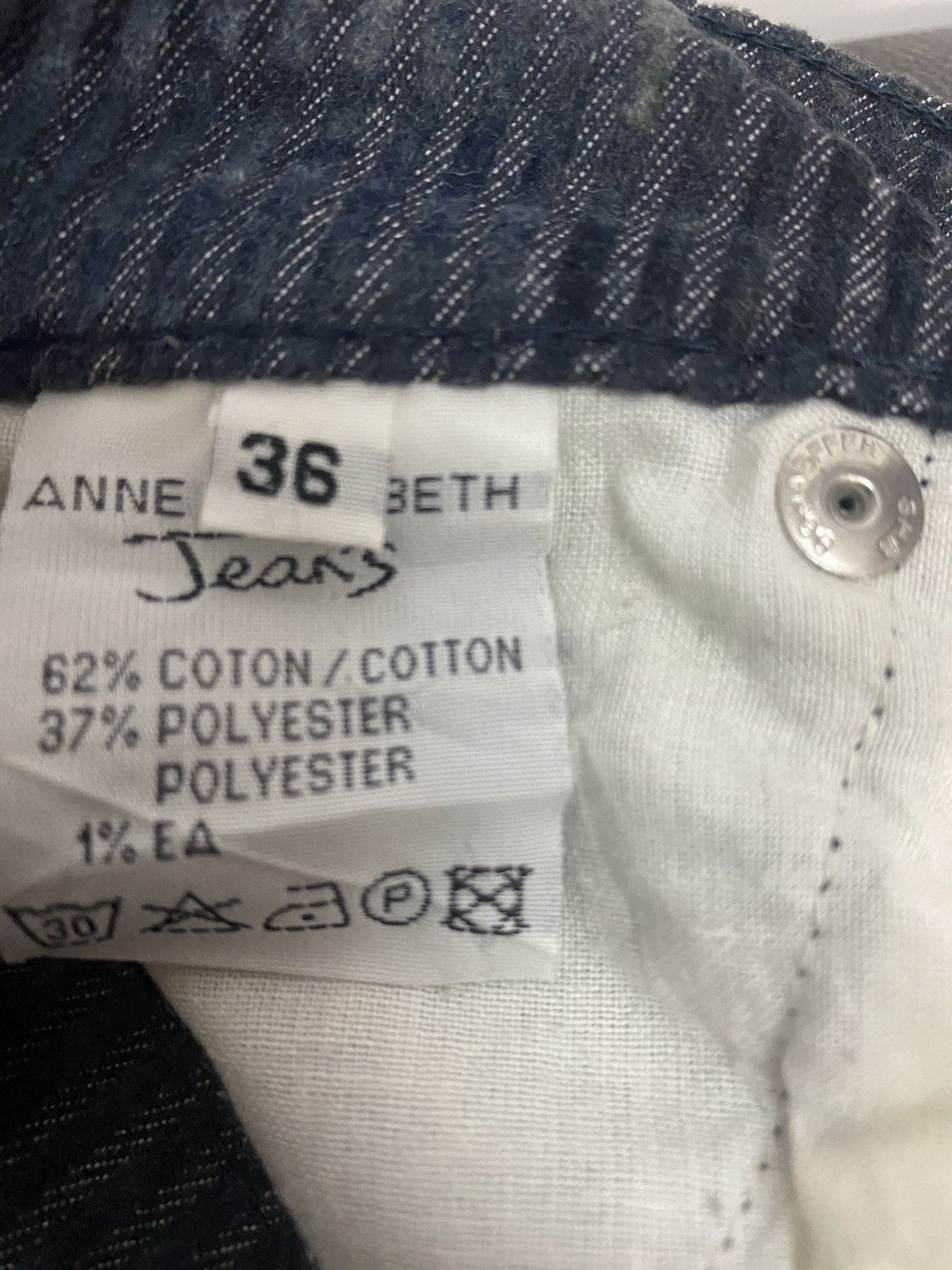 Designer × Vintage Vintage ANNE ELISABETH Jeans Corduroy Bootcut Pants Size 24" / US 00 / IT 34 - 16 Thumbnail