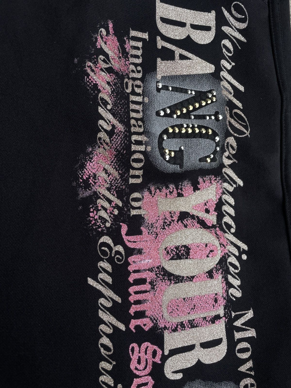 If Six Was Nine 2000s Japanese archive Glitter Poem Shorts Vkei Gyaruo Size US 30 / EU 46 - 7 Thumbnail