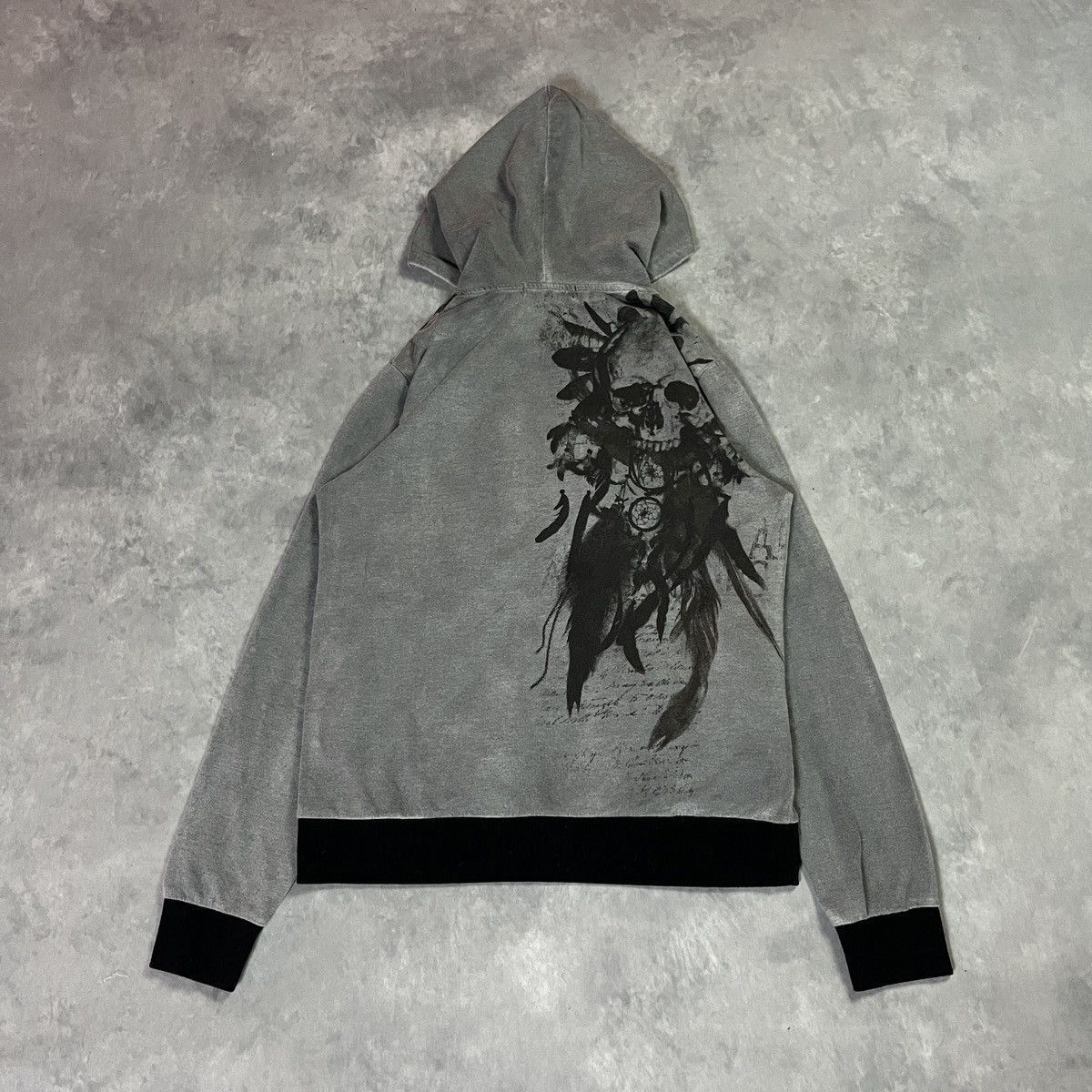 In The Attic 2000s In The Attic Japanese Skull Punk Graphic Zip Up Ifsix Size US L / EU 52-54 / 3 - 11 Thumbnail