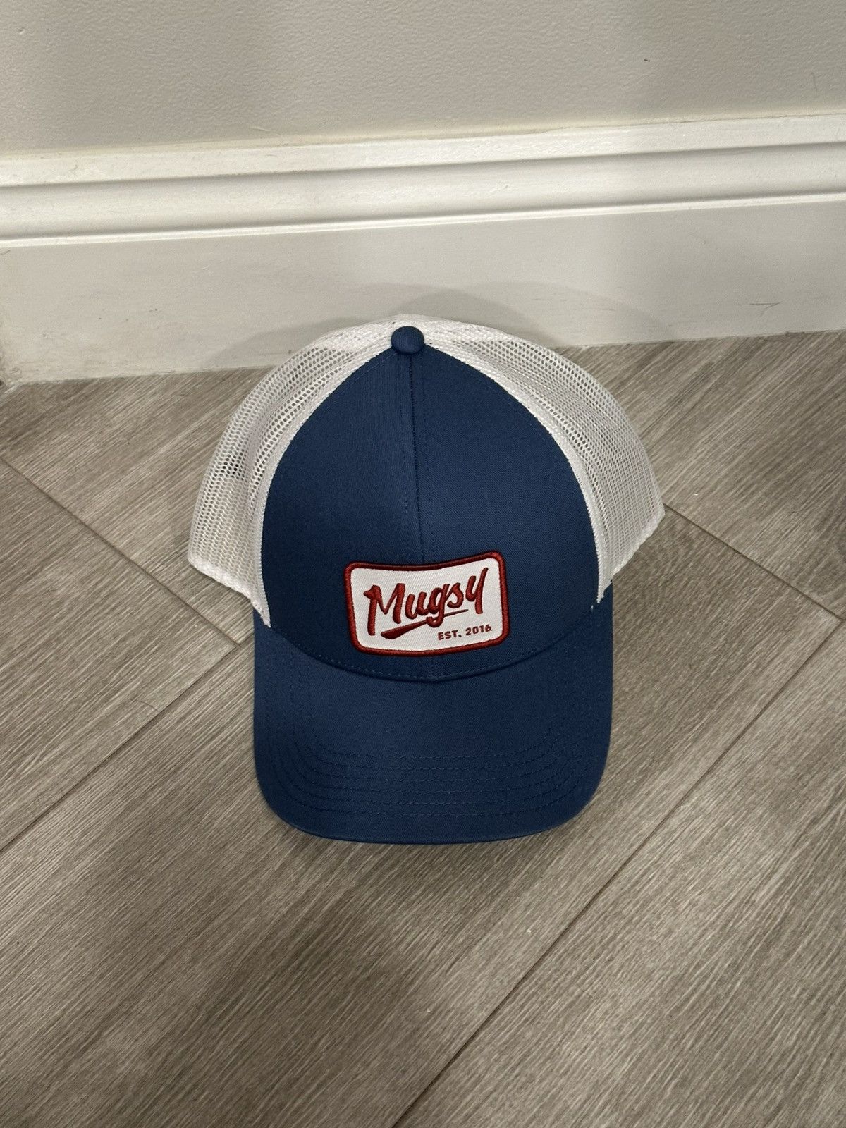 Other Mugsy Jeans Trucker Blue White Red Hat Cap NEW Size ONE SIZE - 5 Thumbnail