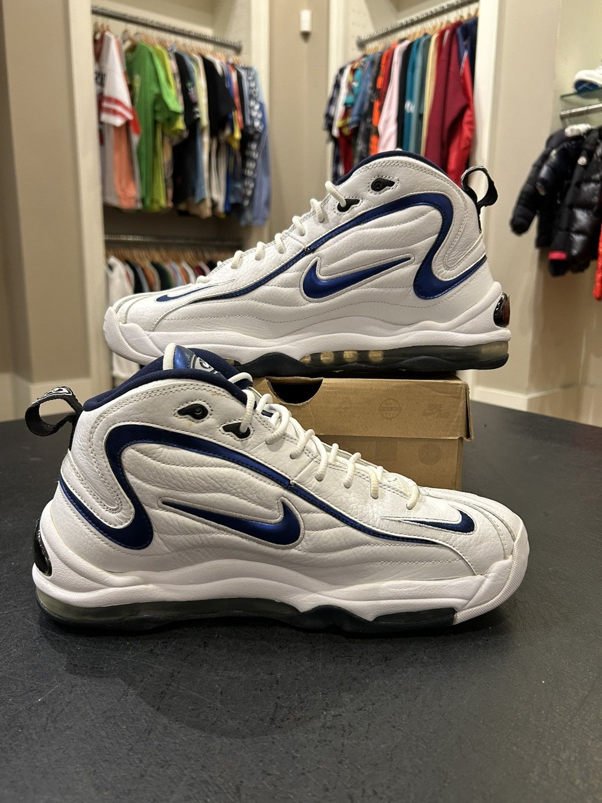Nike Nike Air Total Max Uptempo ‘White Midnight Navy’ Size US 11 / EU 44 - 2 Thumbnail