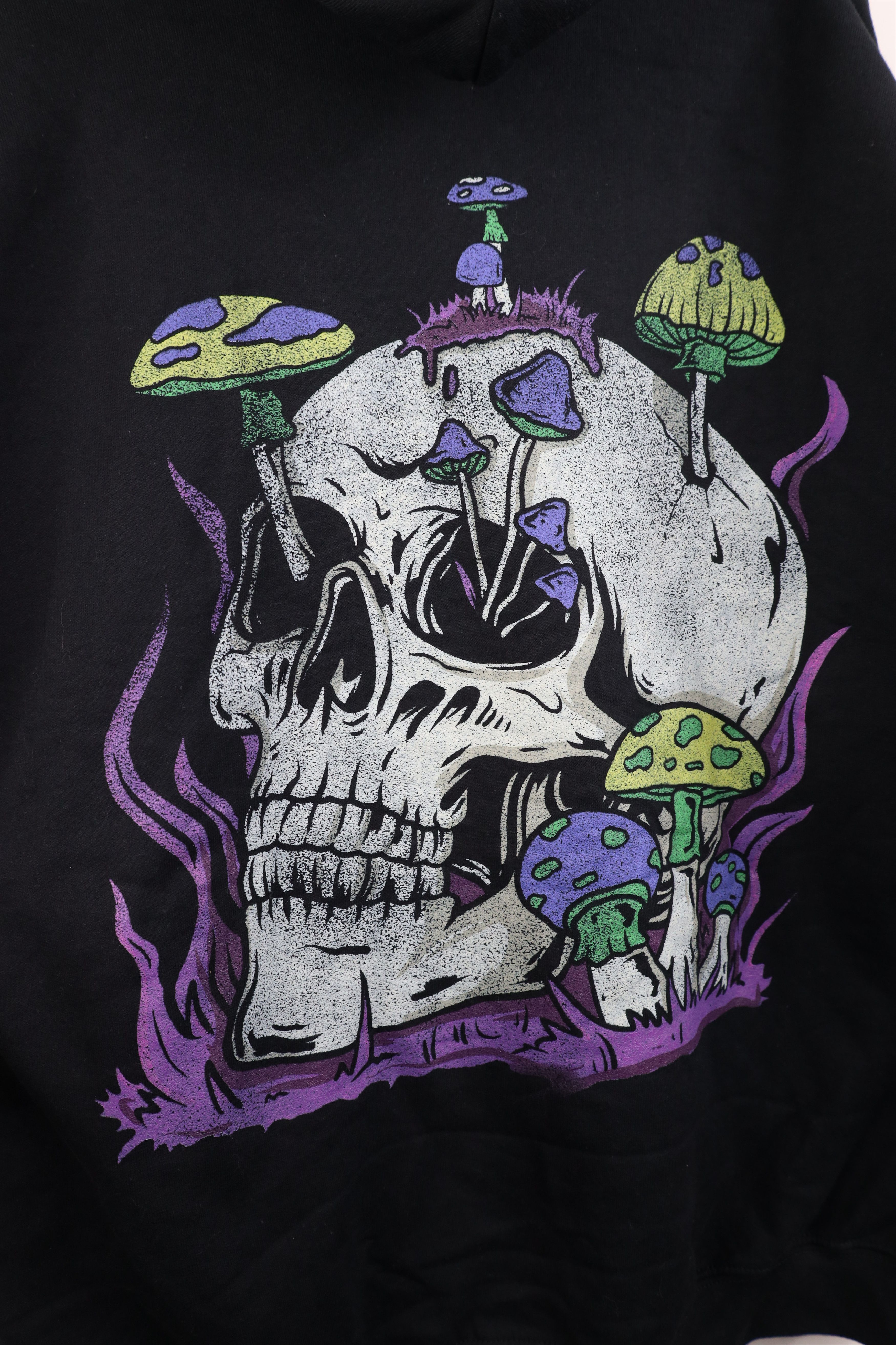 Vintage Vintage Y2K Streetwear Mushroom Skeleton Fire Flames Hoodie Size US XL / EU 56 / 4 - 9 Thumbnail