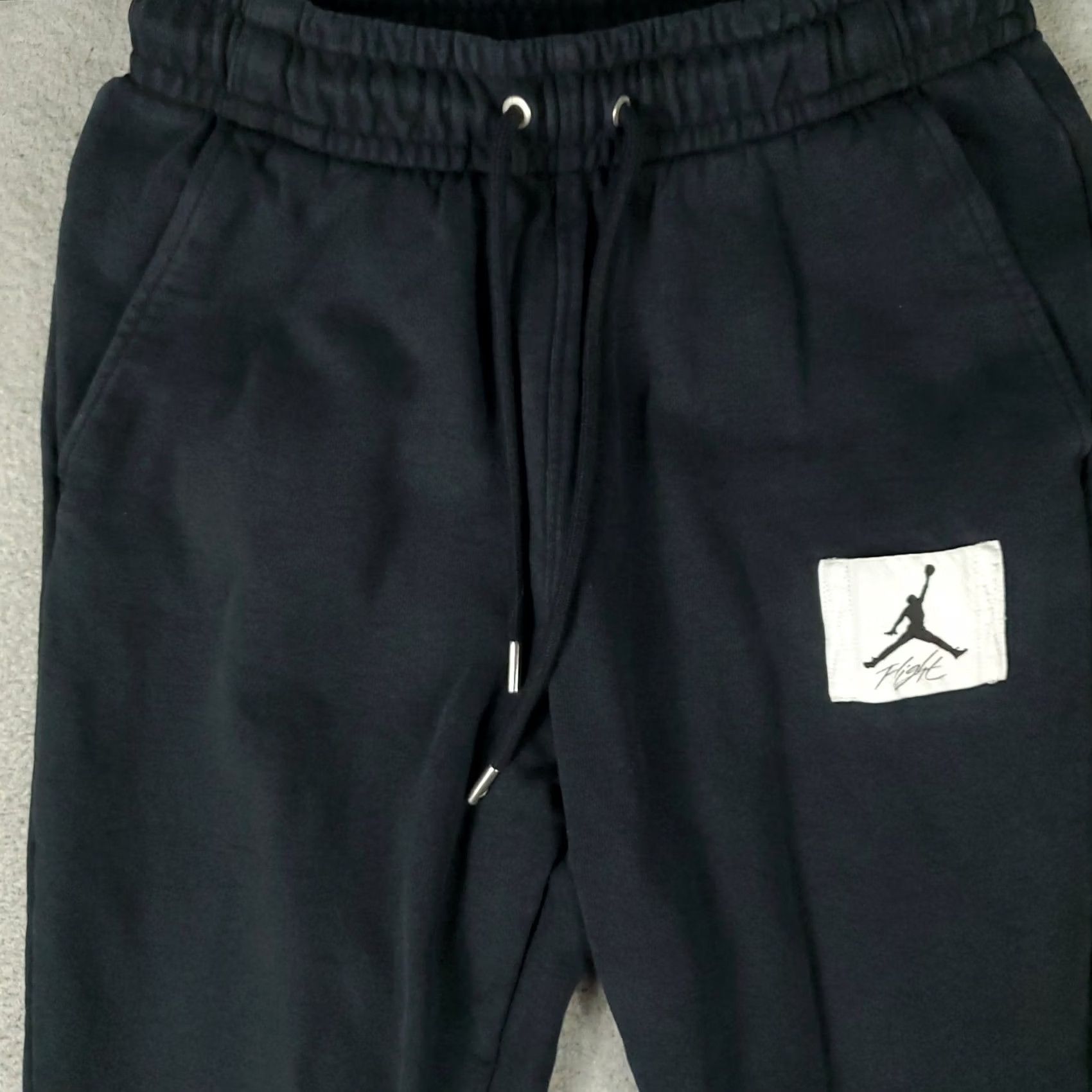 Jordan Brand Jordan Pants Mens XS Black Flight Fleece Track Joggers Sweatpants Size US 27 - 2 Thumbnail