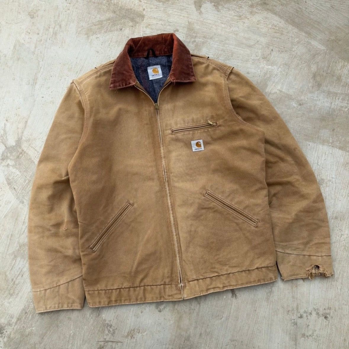 Carhartt Vintage 00s Carhartt Detroit Jacket BRN Size US M / EU 48-50 / 2 - 1 Thumbnail
