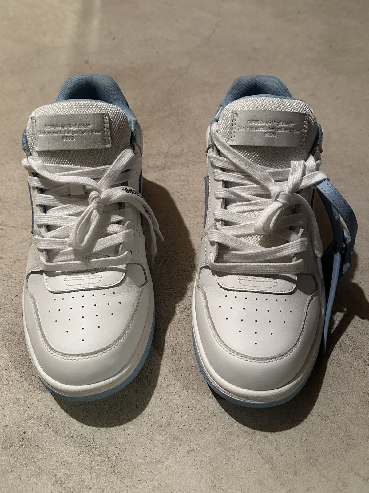 Off-White Off White, Out Of Office, White Light Blue Size US 10 / EU 43 - 3 Thumbnail
