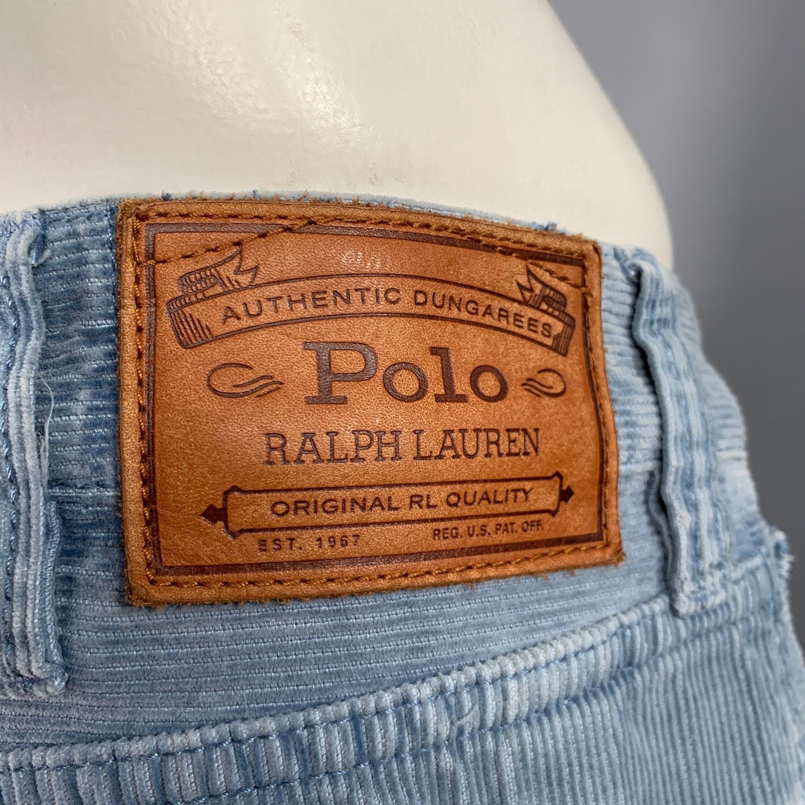 Polo Ralph Lauren Size 36 Powder Blue Corduroy Cotton Casual Pants Size US 36 / EU 52 - 5 Thumbnail