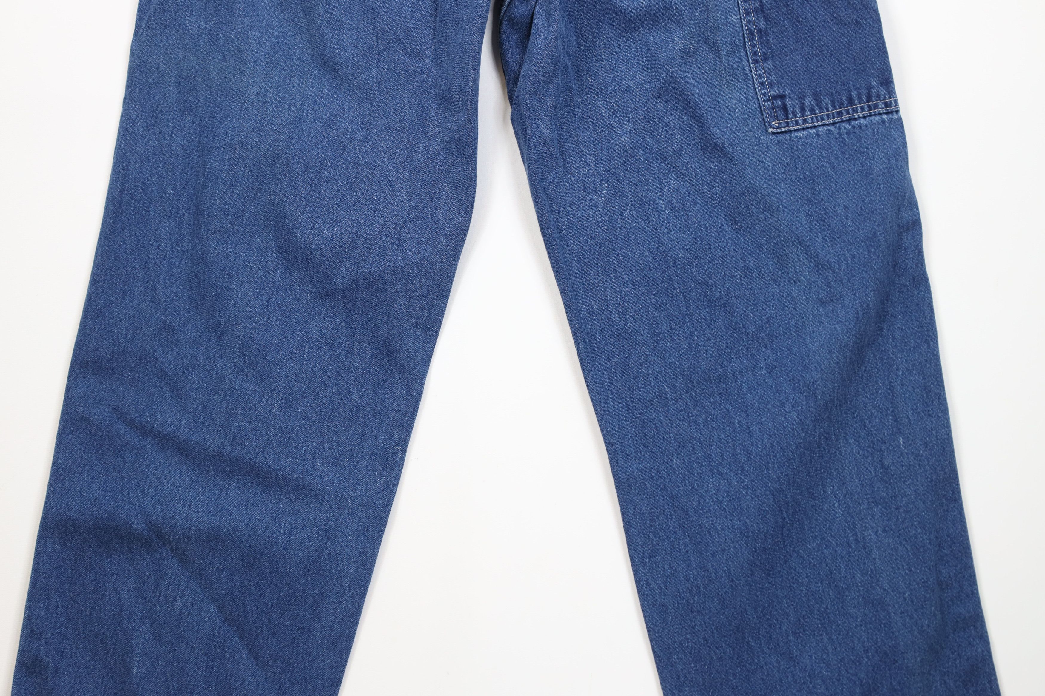 Carhartt Vintage Y2K 2000 Carhartt Spell Out Dungaree Wide Leg Jeans Size US 36 / EU 52 - 12 Thumbnail