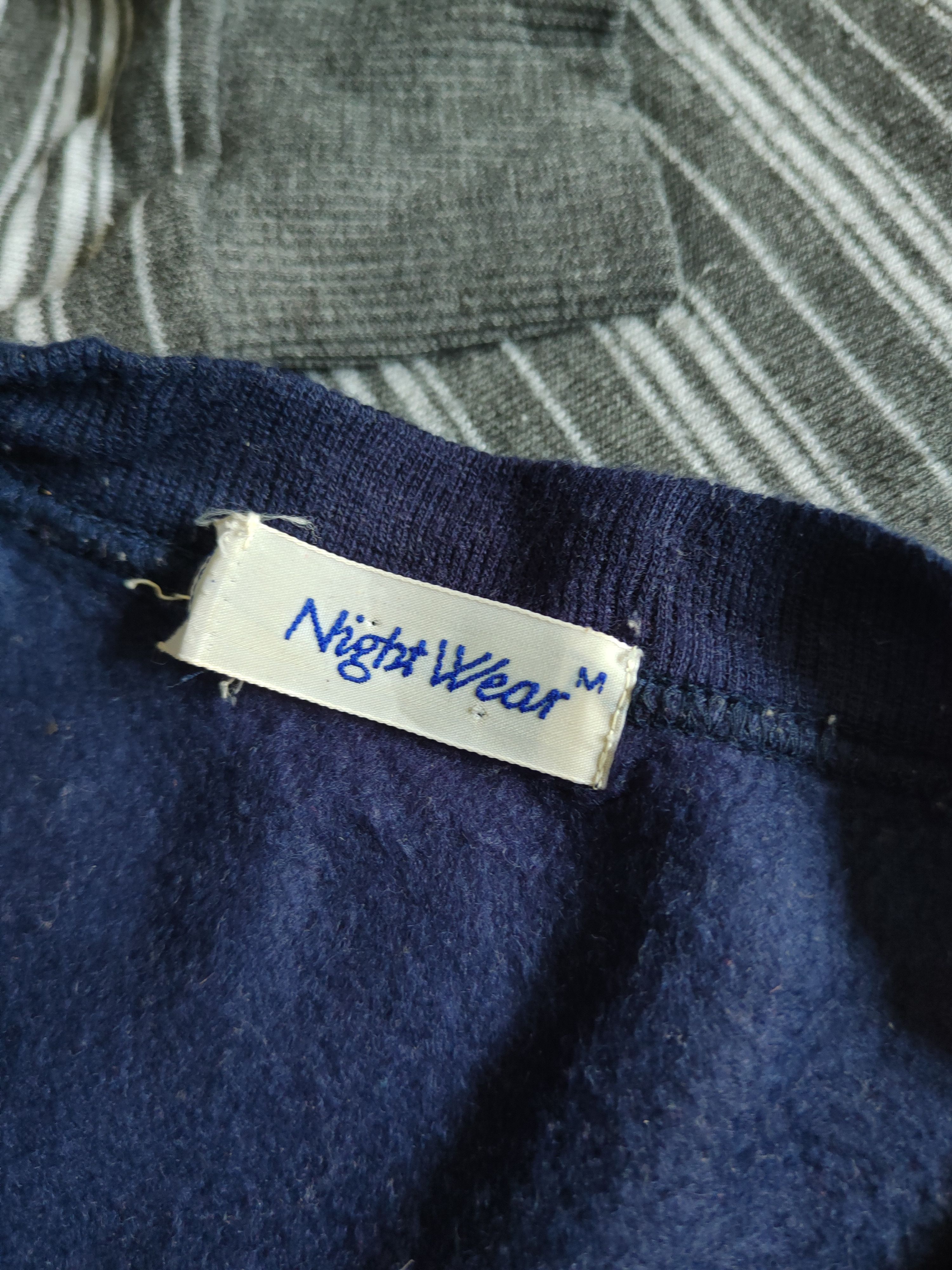 Japanese Brand Vintage Stuff 🔥 Night Wear Navy Sweatshirts Size US M / EU 48-50 / 2 - 12 Thumbnail