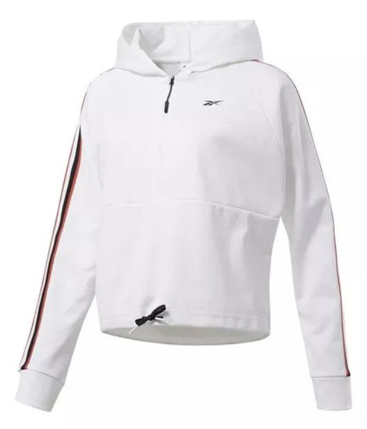 Reebok Reebok FJ2761 WOR Quarter Zip Hoodie White ( 3X ) Size 4XL / US 24-26 - 1 Thumbnail
