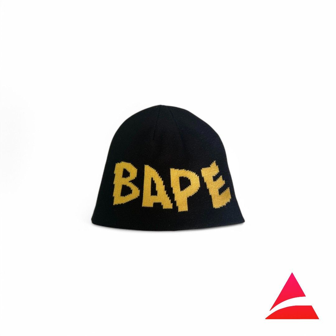 Bape A Bathing Ape (BAPE) - M Beanie Hat Black Cotton Size ONE SIZE - 1 Thumbnail