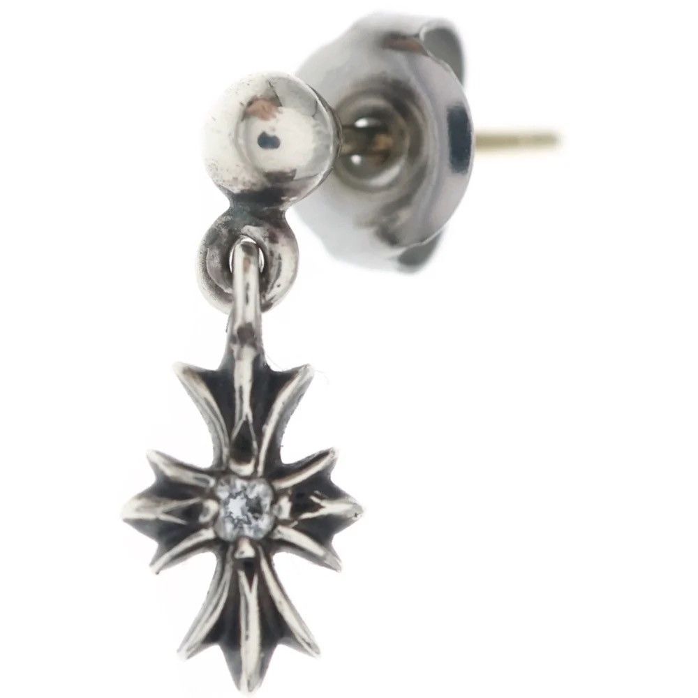 Chrome Hearts Chrome Hearts Diamond Tiny CH Cross Drop Earring Size ONE SIZE - 1 Thumbnail