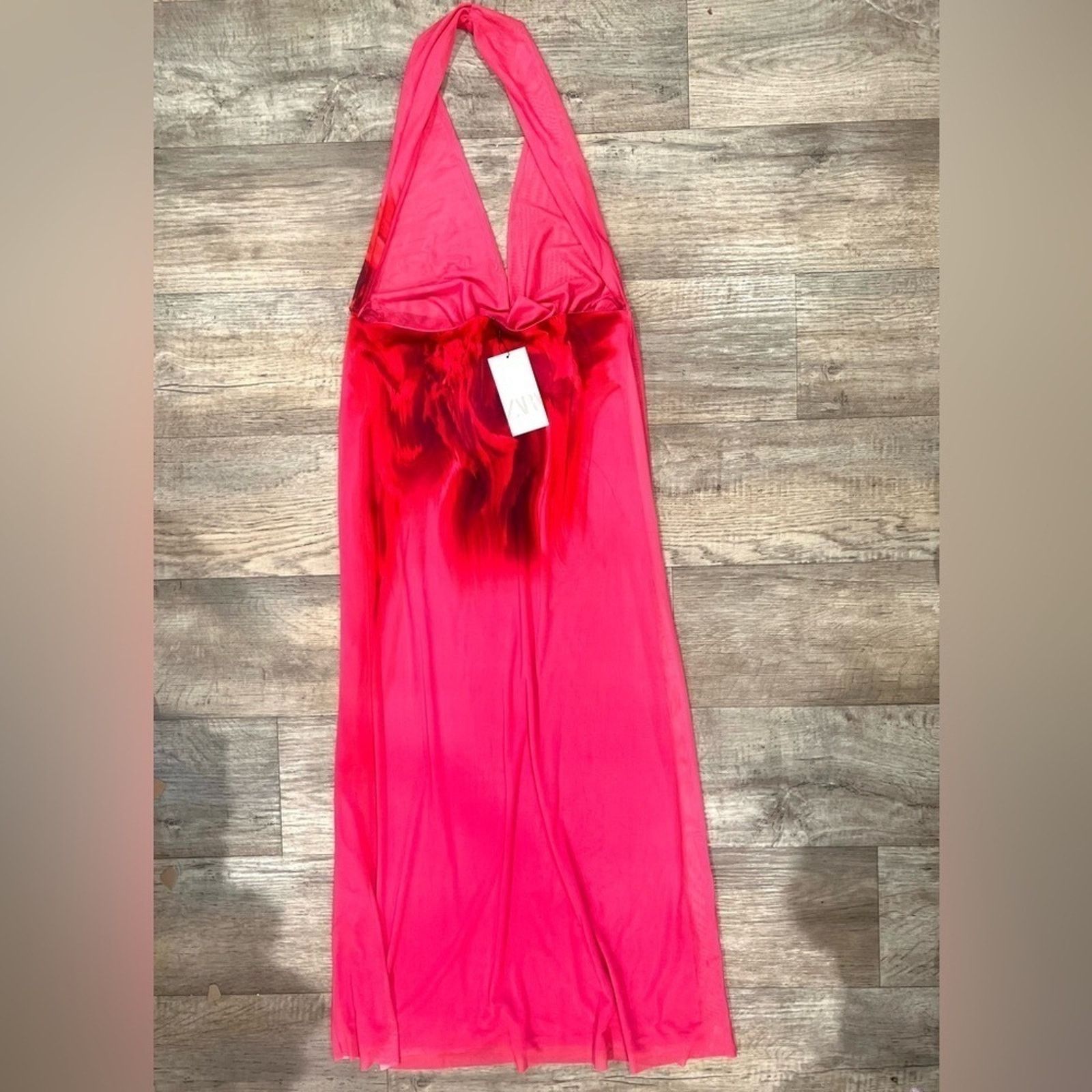 Zara ZARA BLOGGER FAVE!!! Open Back Midi Dress Size L / US 10 / IT 46 - 16 Thumbnail