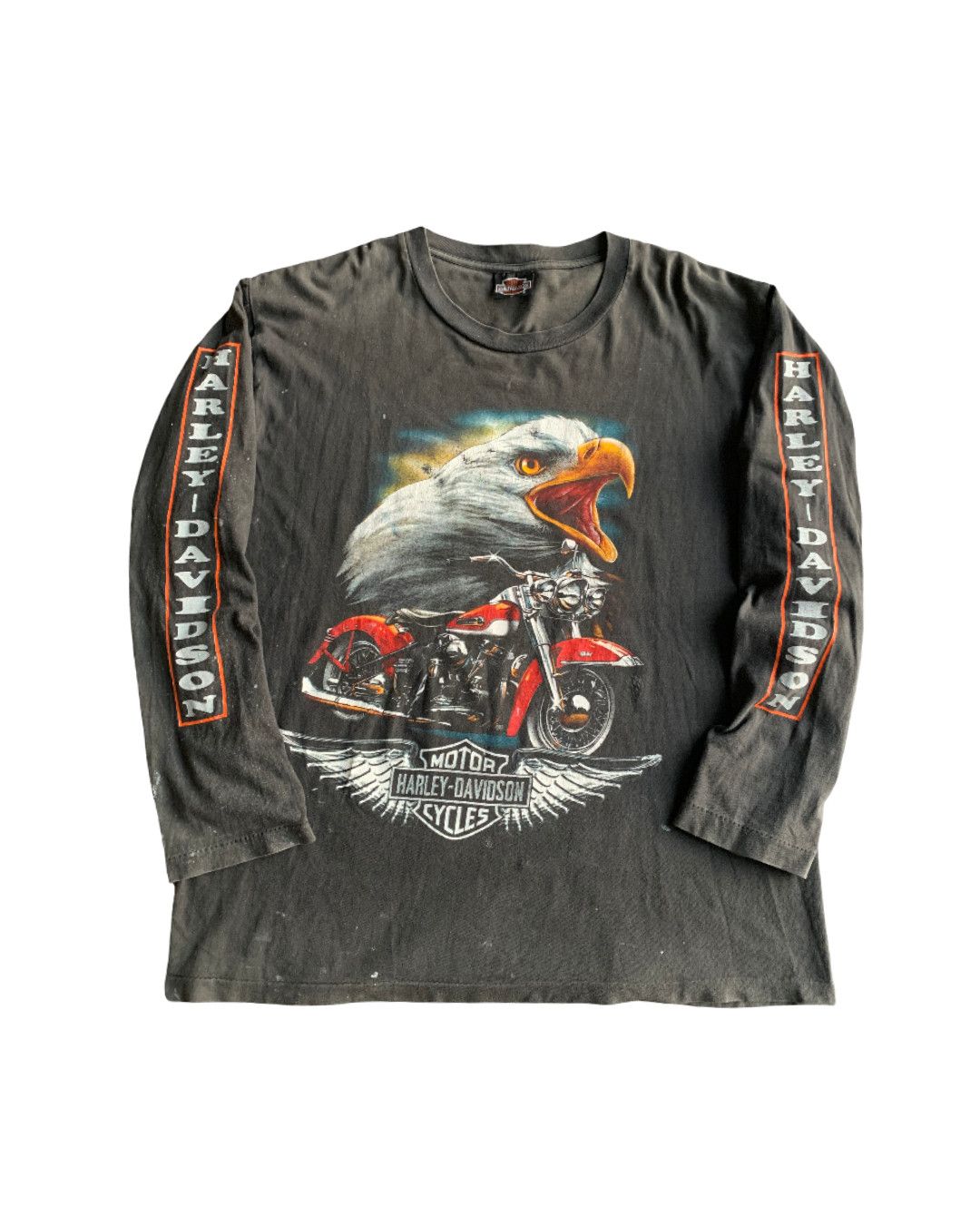 Harley Davidson 💎 Vintage Long Sleeve Harley Davidson Tee Size US XL / EU 56 / 4 - 1 Thumbnail