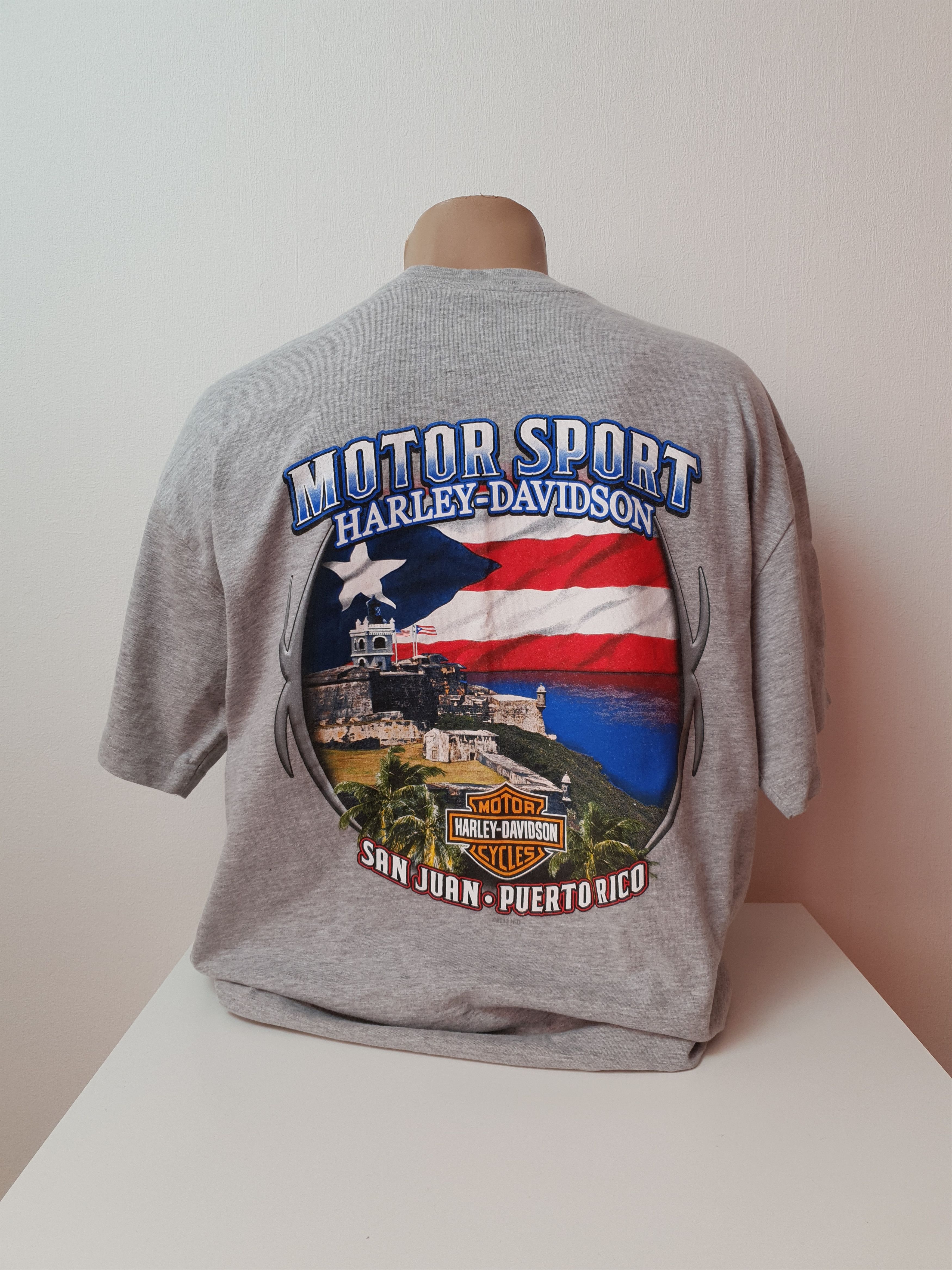 Harley Davidson Harley Davidson RK Stratman Inc T Shirt Gray Big Logo Size US XL / EU 56 / 4 - 4 Thumbnail