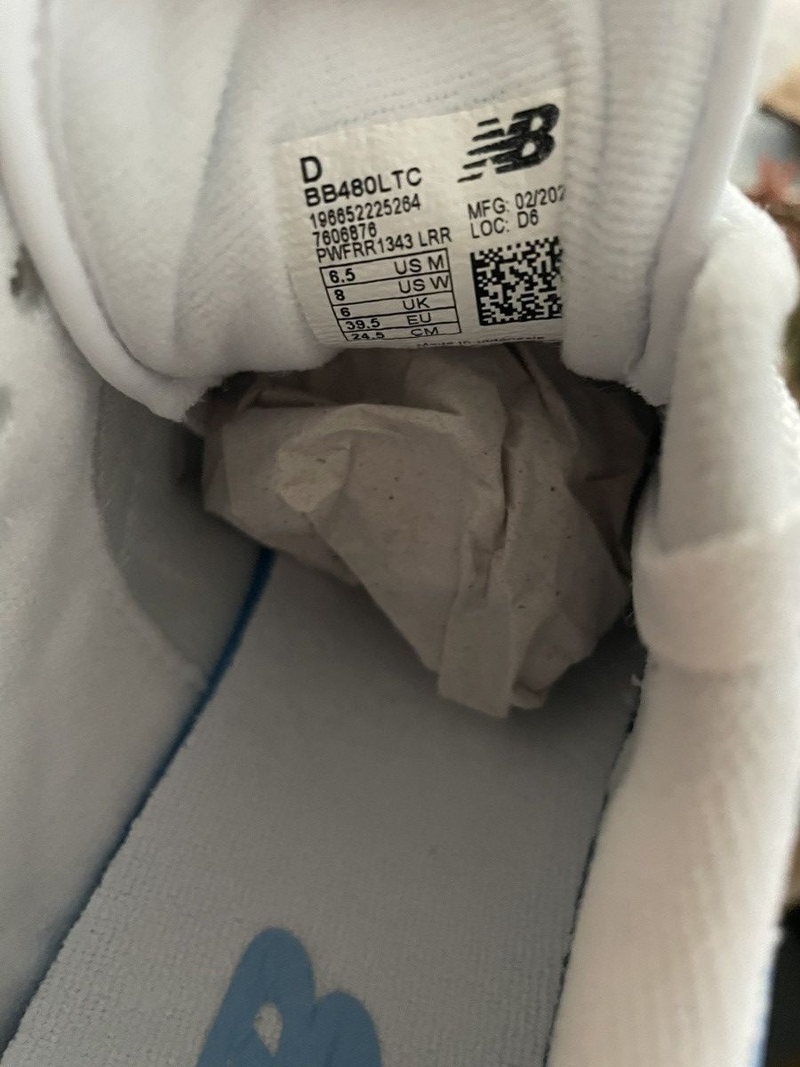 New Balance New Balance 480 UNC White Size 6.5 Men’s / 8 Women’s Size US 8 / IT 38 - 6 Thumbnail