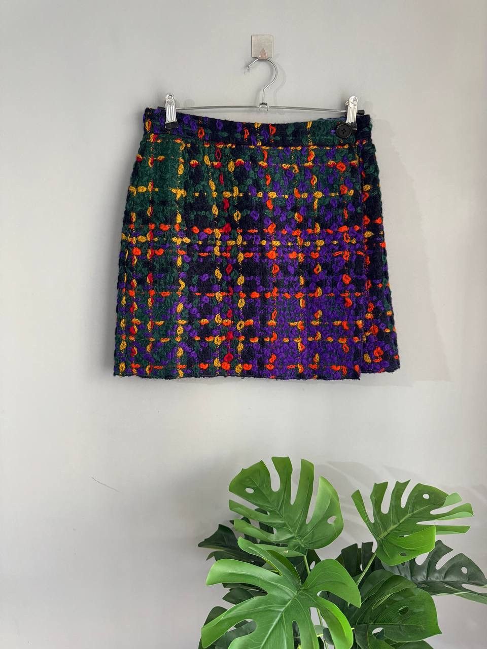 Dolce & Gabbana Dolce & Gabbana Multicolor Tweed Wool/Silk Skirt Sz IT42 / M Size 28" / US 6 / IT 42 - 1 Thumbnail