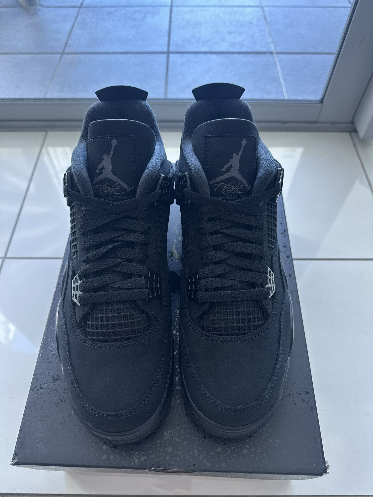 Jordan Brand J4 black cat Size US 10 / EU 43 - 6 Thumbnail