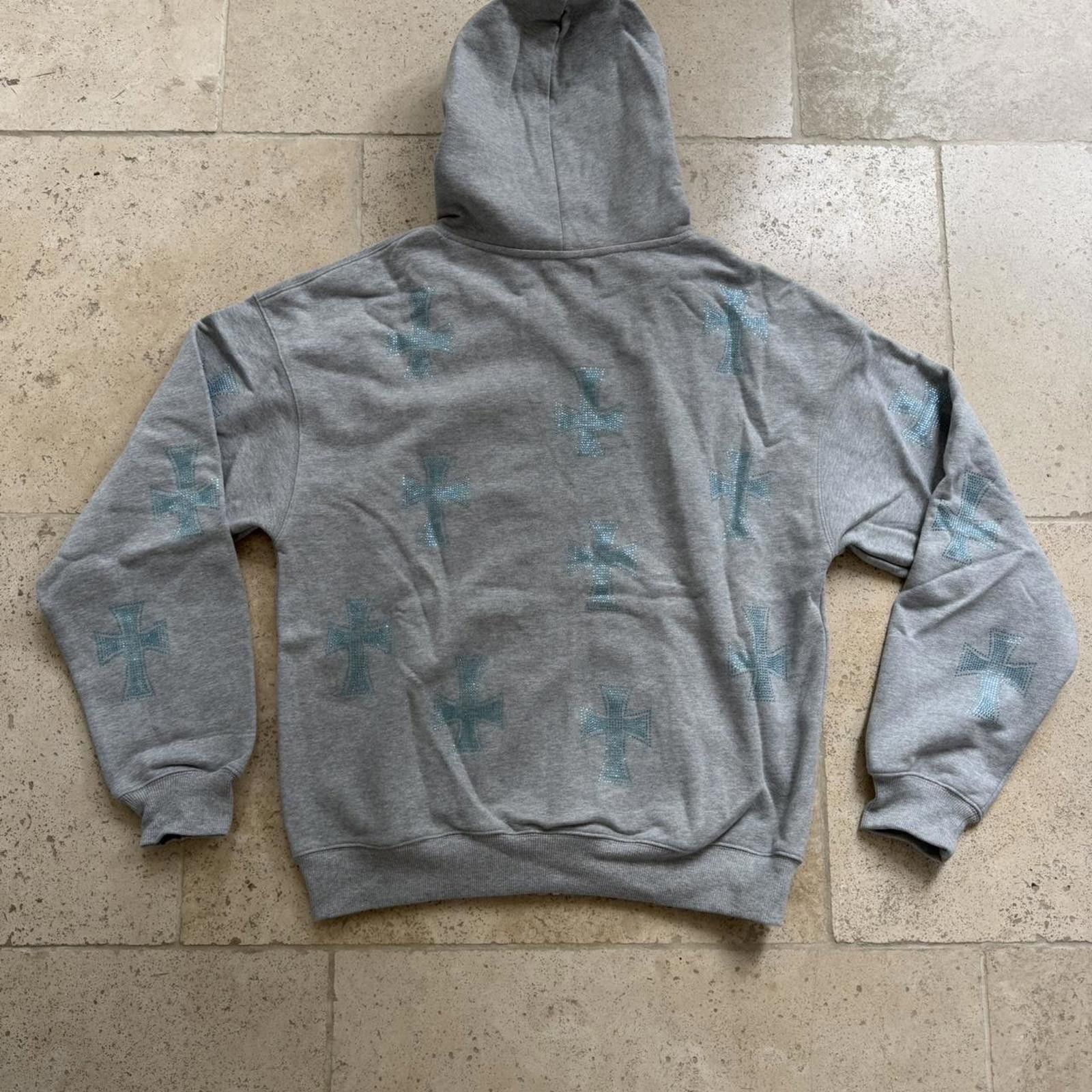Unknown London unknown ldn grey rhinestone zip up Size US S / EU 44-46 / 1 - 5 Thumbnail