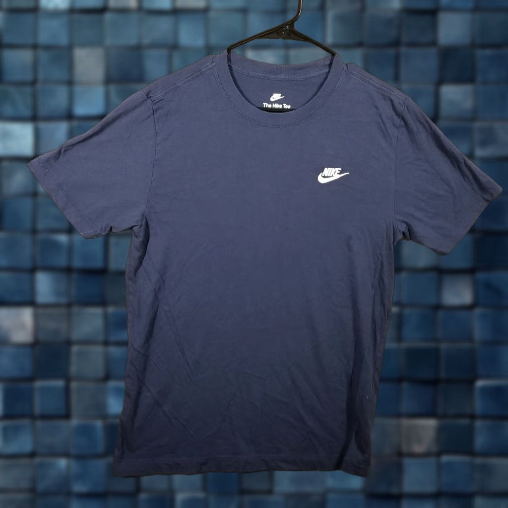 Nike Nike Dri-FIT Shirt Mens Small Blue Athletic Logo Cotton Tee AR4997-410 Size US S / EU 44-46 / 1 - 1 Thumbnail