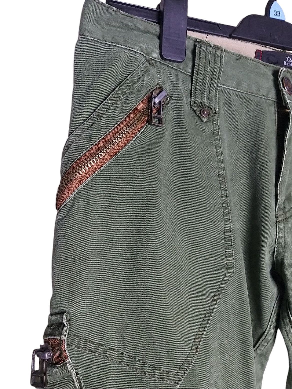 Japanese Brand SICK🔥DOMINATE HANDCRAFTED JEANS CARGO UTILITY PANT Size US 32 / EU 48 - 5 Thumbnail