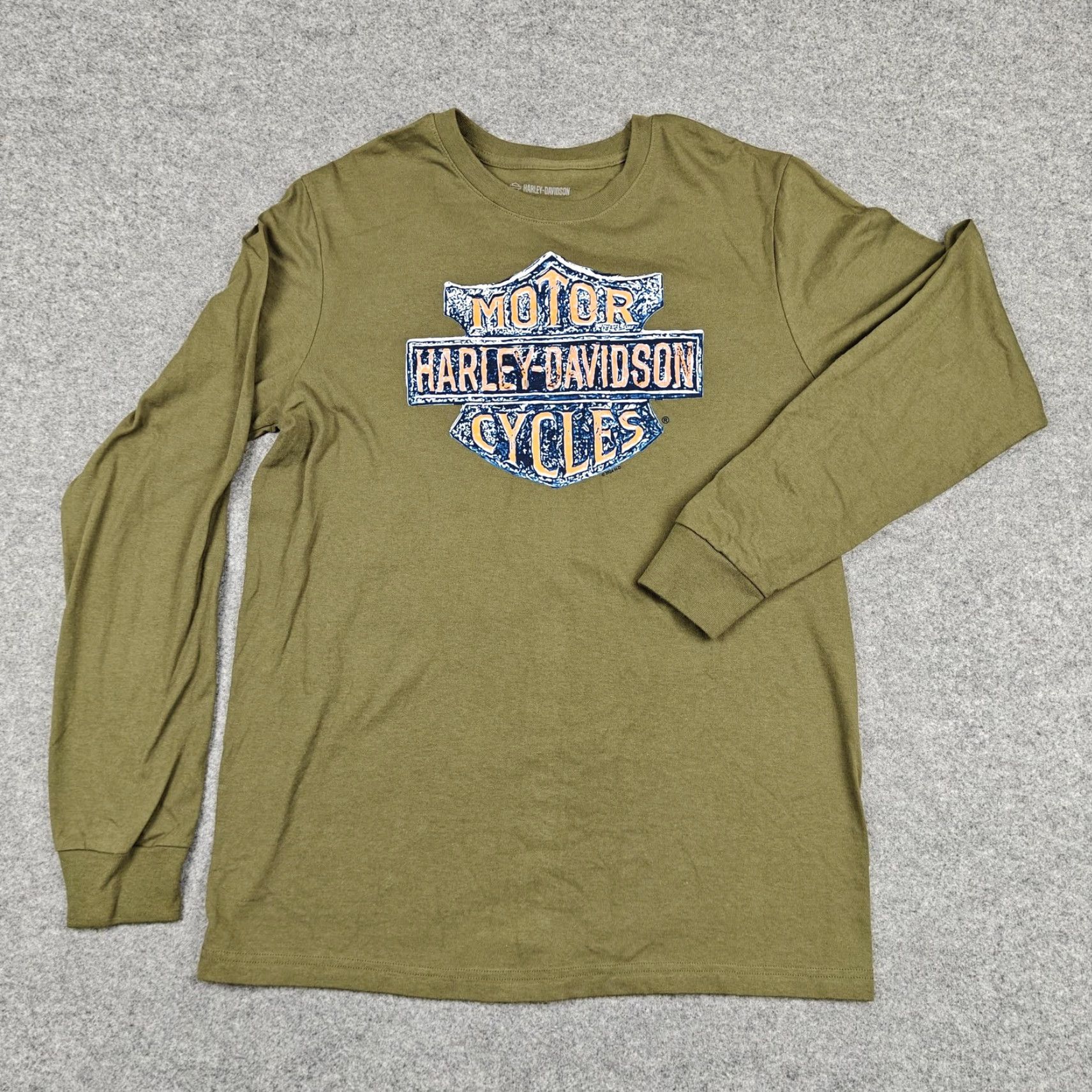Harley Davidson Harley-Davidson Shirt Mens Medium Green New Orleans Long Sleeve Graphic Tee Size US M / EU 48-50 / 2 - 4 Thumbnail