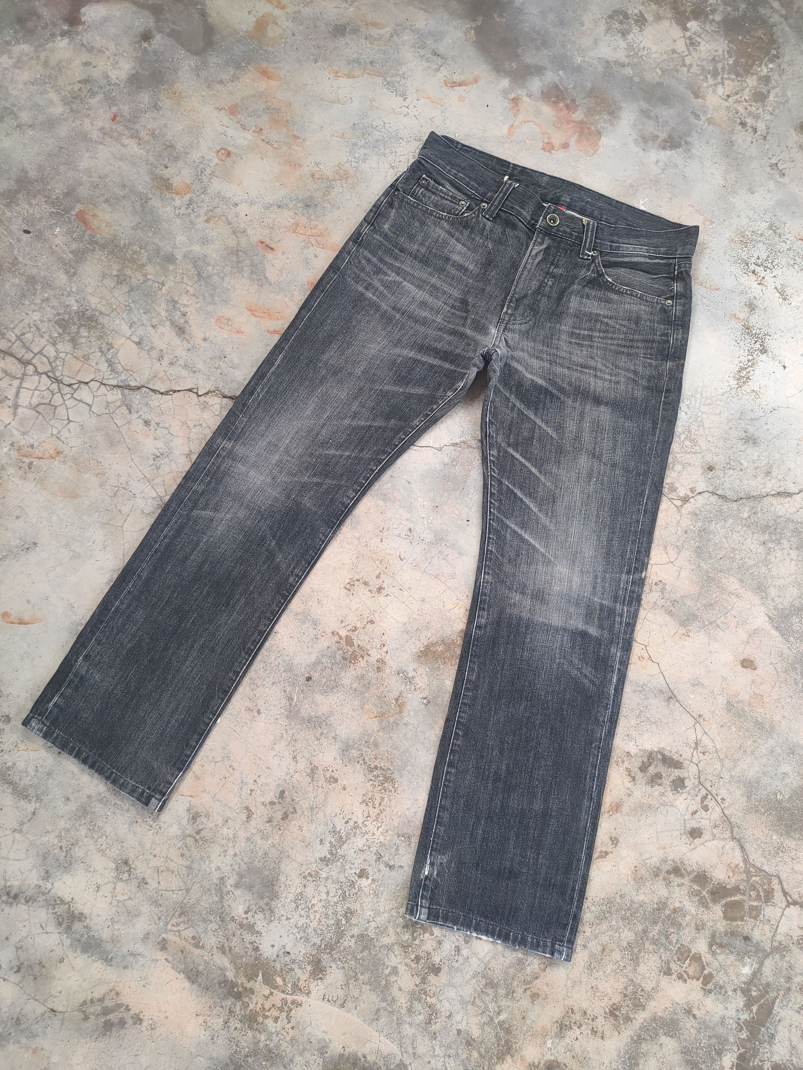Japanese Brand W33 VINTAGE JAPANESE FADED BLACK JEANS DENIM PANTS Size US 33 - 2 Thumbnail