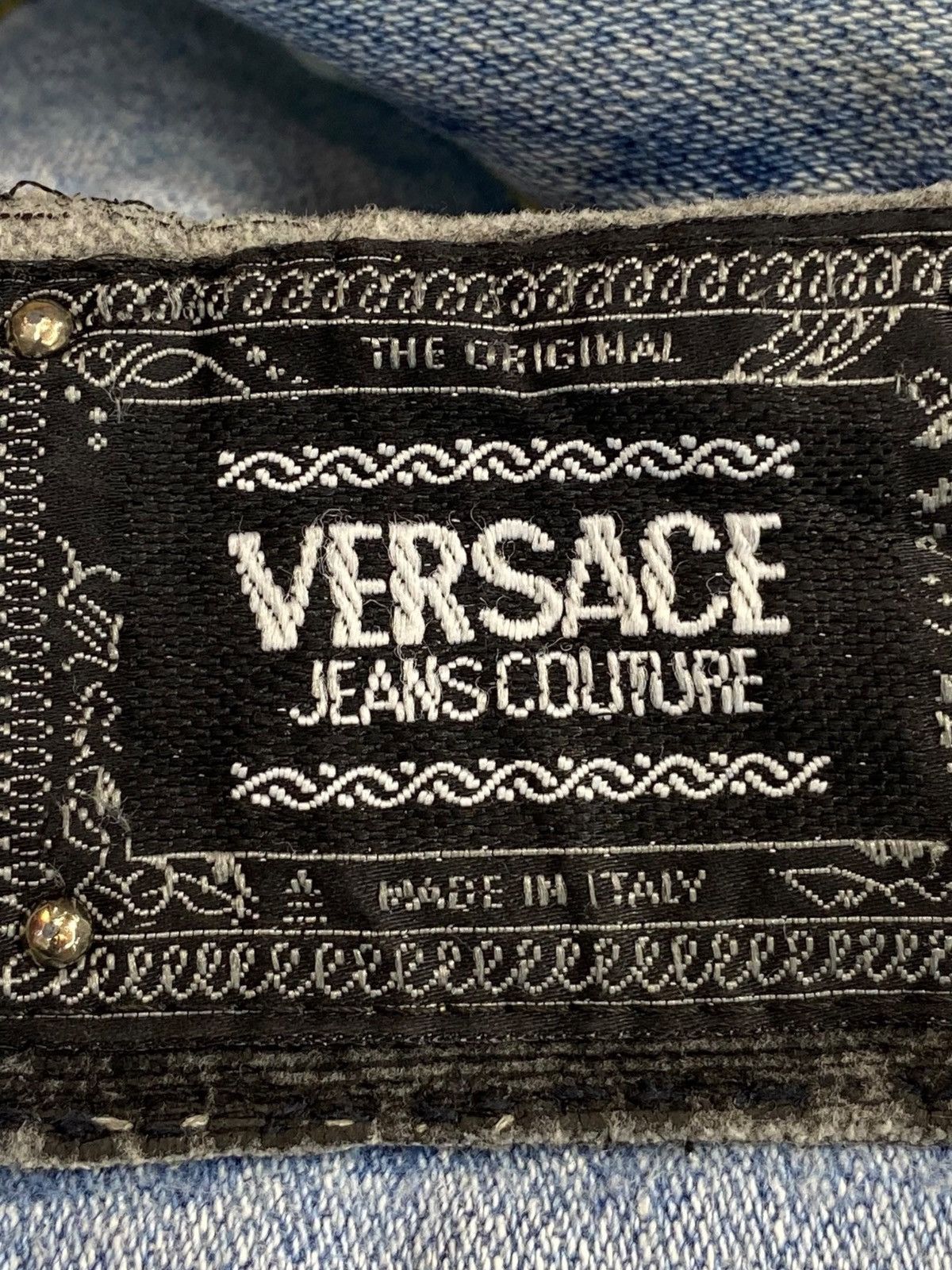Versace Versace Acid Blue Wash Straight Leg Style Jeans Size US 32 / EU 48 - 11 Thumbnail