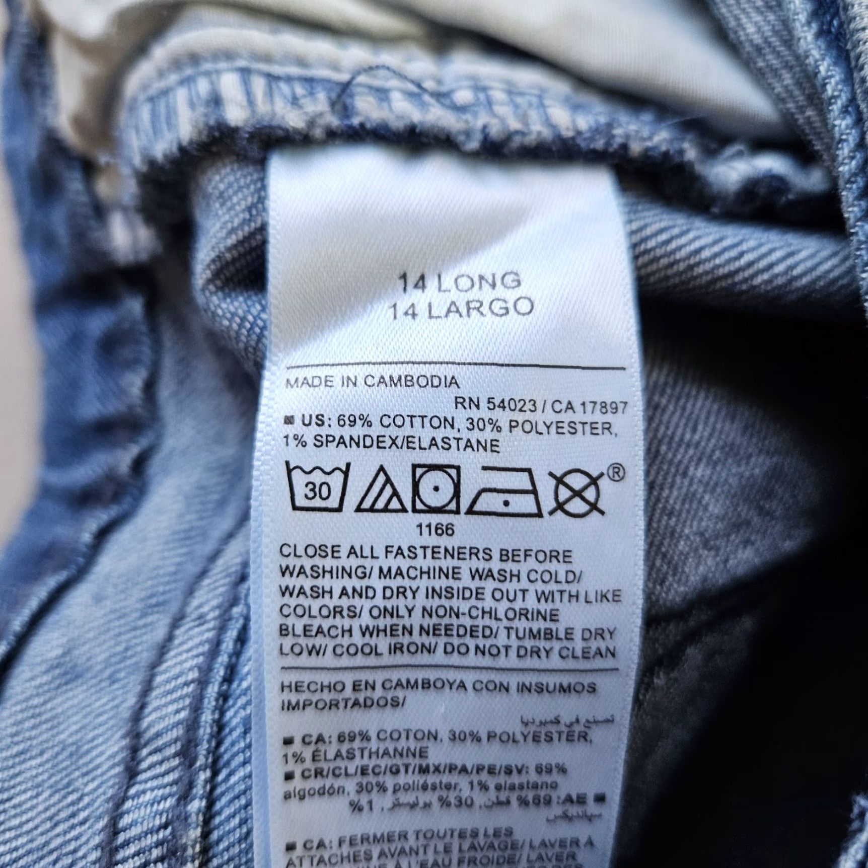 Old Navy Old Navy Womens High Rise Wow Straight Jeans Sz 14 Long Blue Size 36" / US 14 / IT 50 - 6 Thumbnail