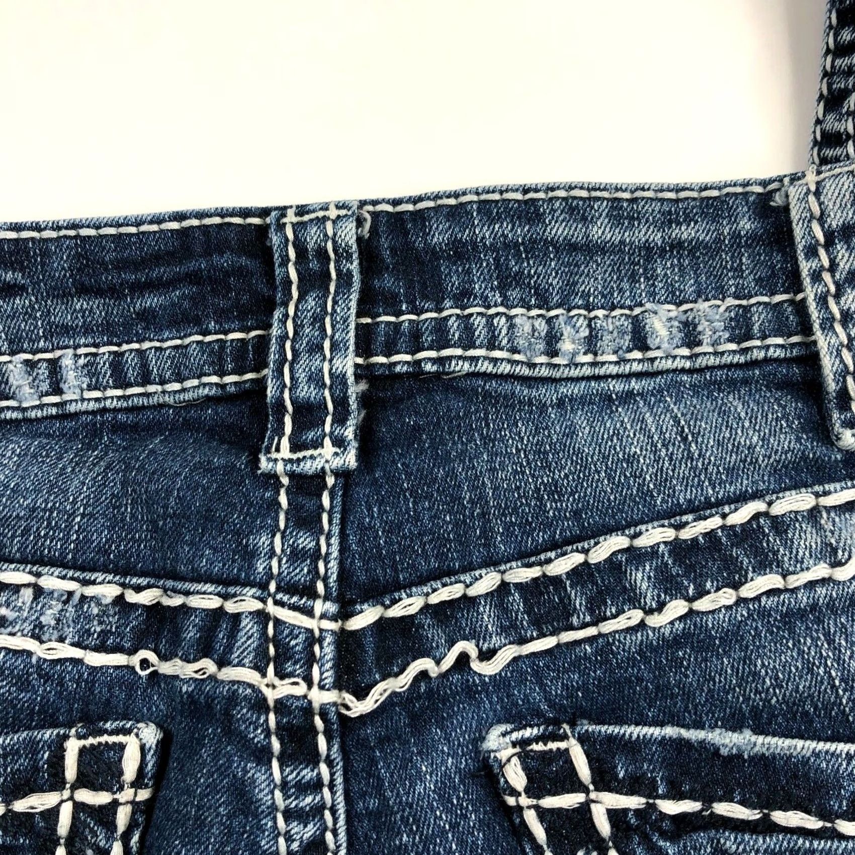 Silver Jeans Co. VINTAGE Silver Aiko Mid Straight 30 Jeans Womens Blue - 32W 26.5L Adult Womens Jeans Regular Rise Mid Slimming Cotton Denim solid 90s, 2000s? Size 24" / US 00 / IT 34 - 2 Thumbnail