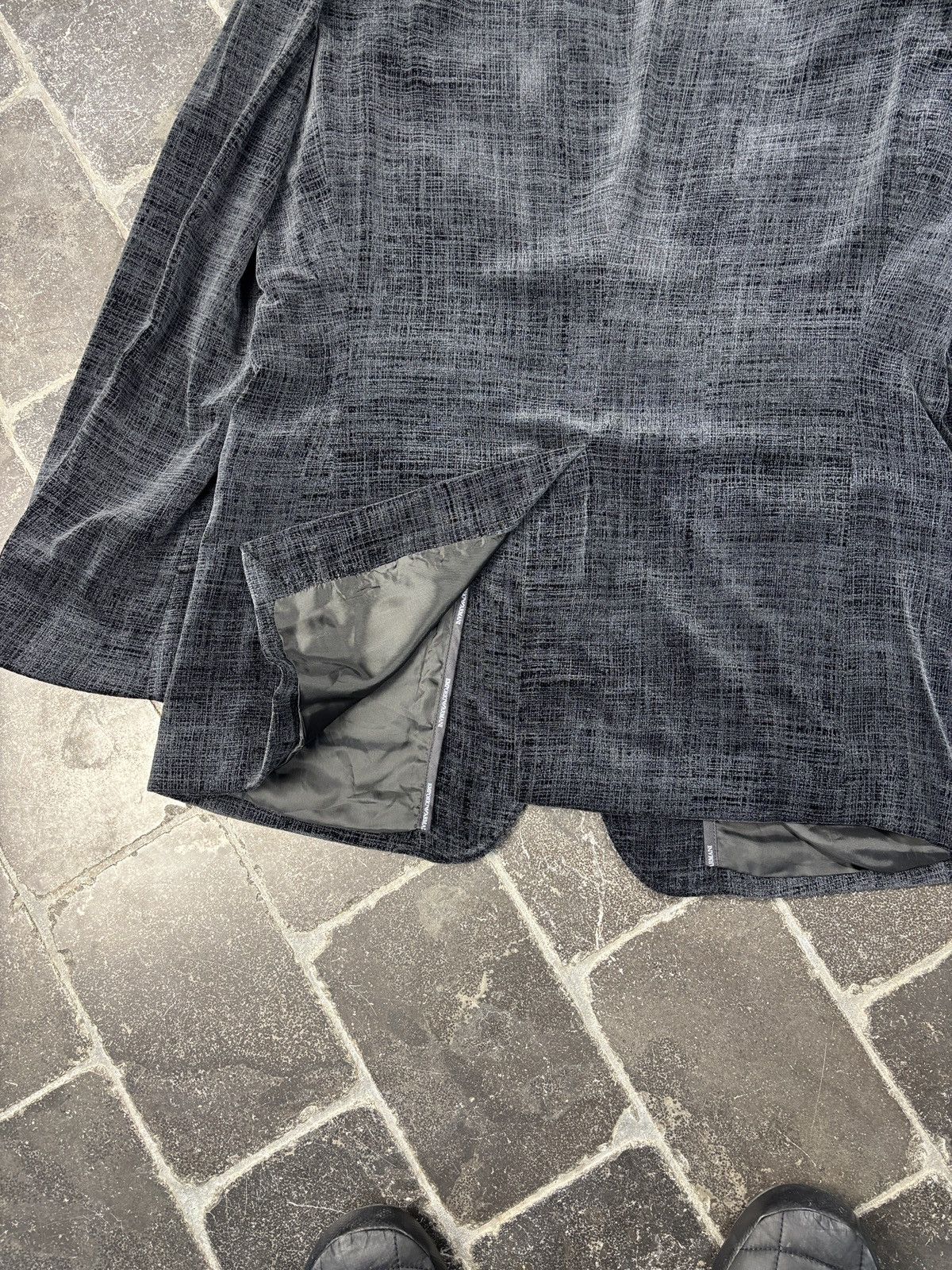 Emporio Armani F/W 2005 Emporio Armani Velvet Suit Jacket Vintage Velour 54 Size 54R - 15 Thumbnail