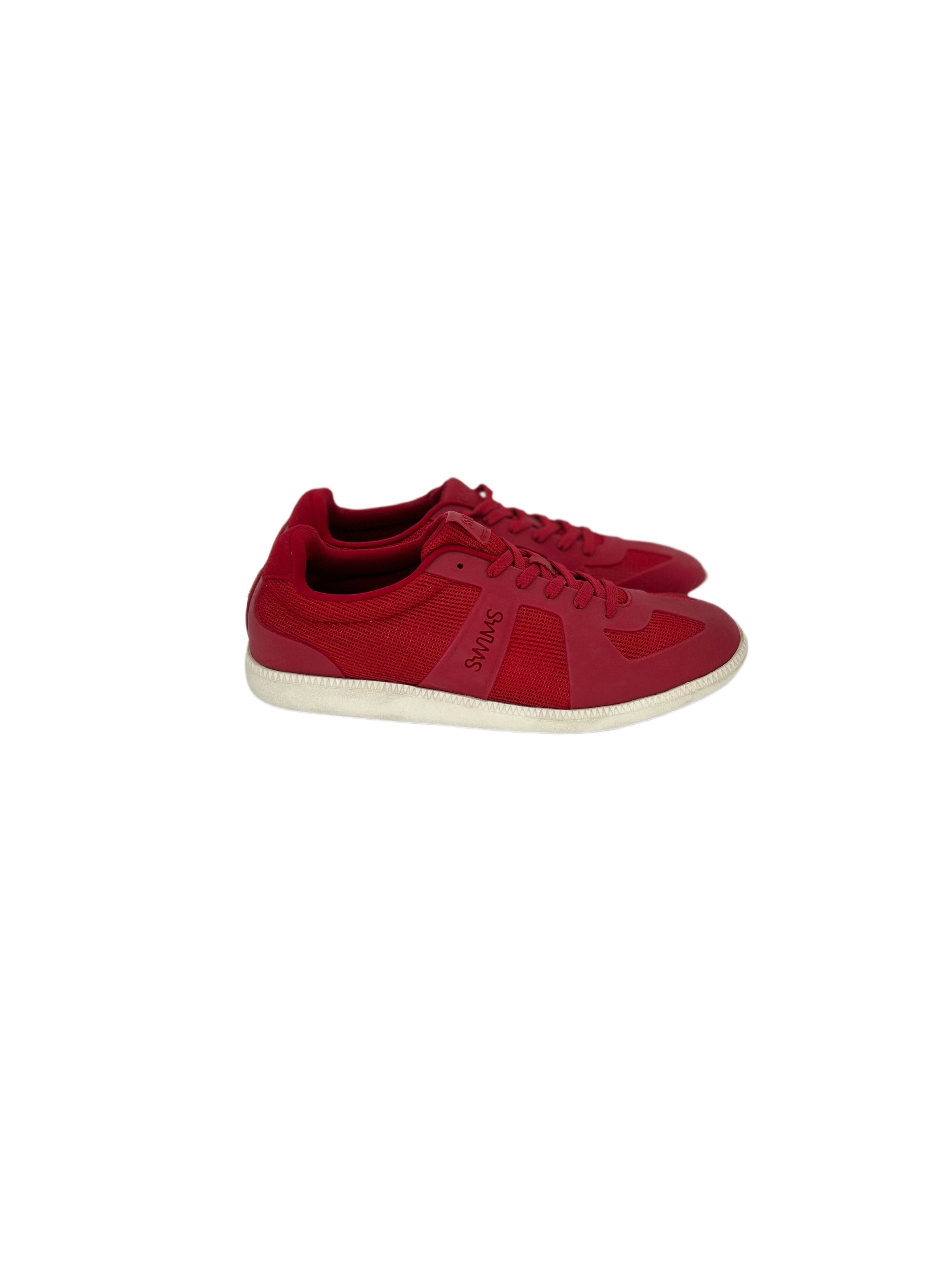 Swims Red & White Luca Mesh Low Trainers Sneakers Size US 9 / EU 42 - 2 Thumbnail