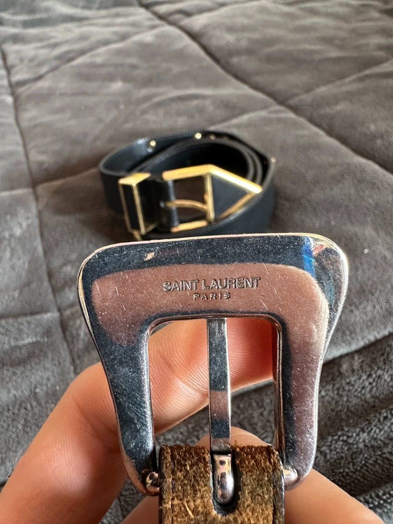 Yves Saint Laurent Saint Laurent 14aw carved series belt 2502-Nextarrow Size ONE SIZE - 6 Thumbnail