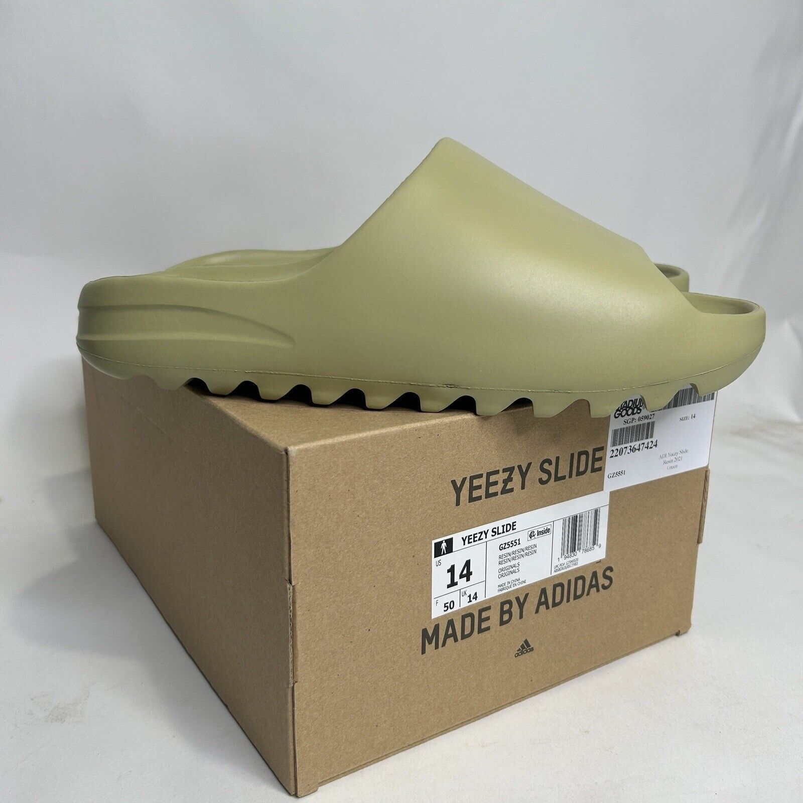 Adidas Adidas Yeezy Slide “Resin” GZ5551 Men’s 14 New Size US 14 / EU 47 - 3 Thumbnail