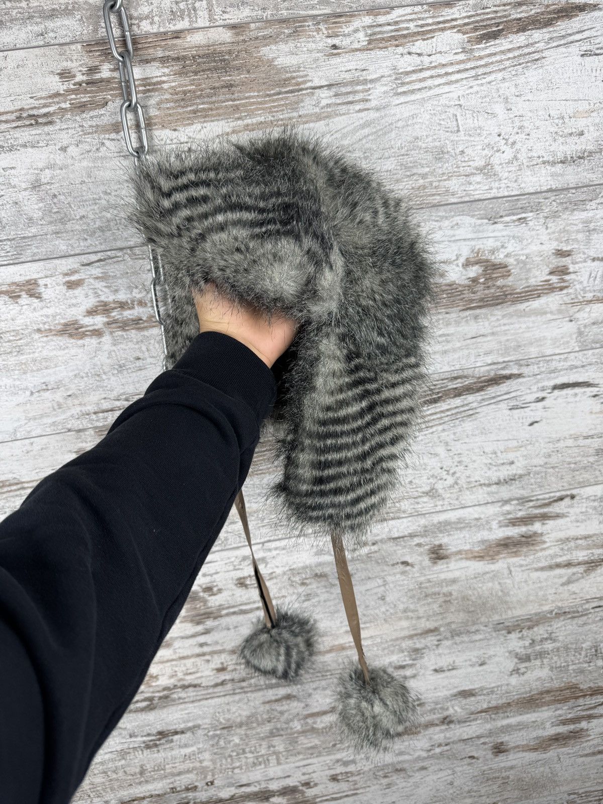 Hysteric Glamour Vintage Y2K Faux Fur Trapper Ushanka Winter Hat Fuzzy hats Size ONE SIZE - 2 Thumbnail
