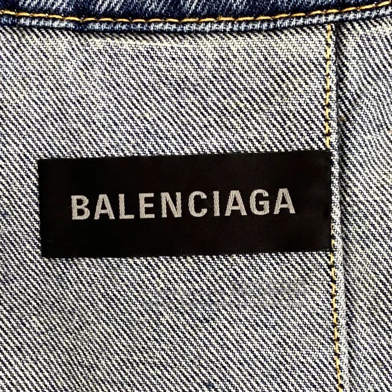 Balenciaga Balenciaga Blue Washed Aged Cotton Collar Single Breasted Size US L / EU 52-54 / 3 - 5 Thumbnail