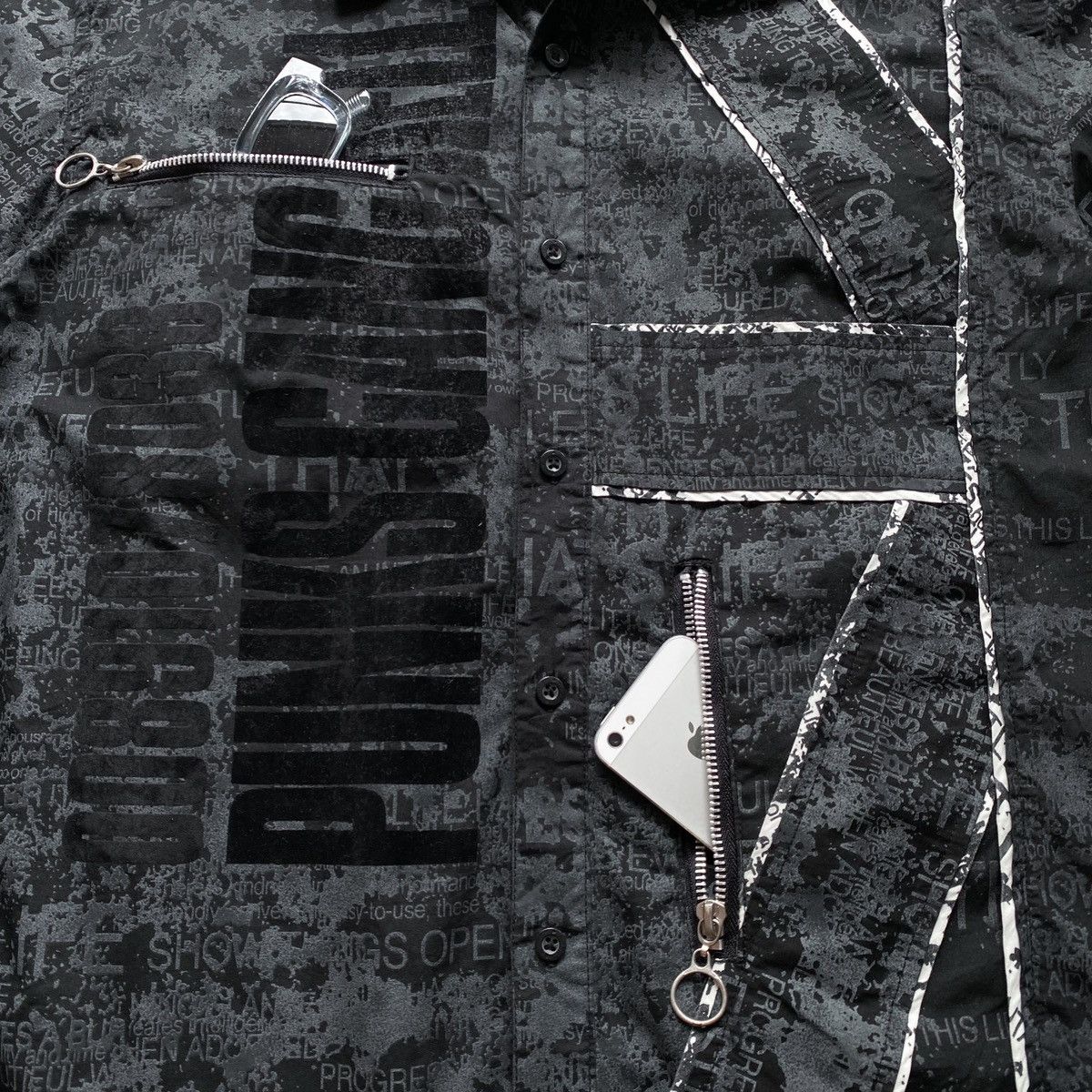 If Six Was Nine Vintage Anarchy Clash Ahead Full Print Shirt Size US L / EU 52-54 / 3 - 3 Thumbnail
