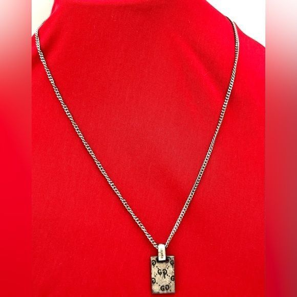 Gucci GucciGhost silver pendant necklace Size 28 - 2 Thumbnail