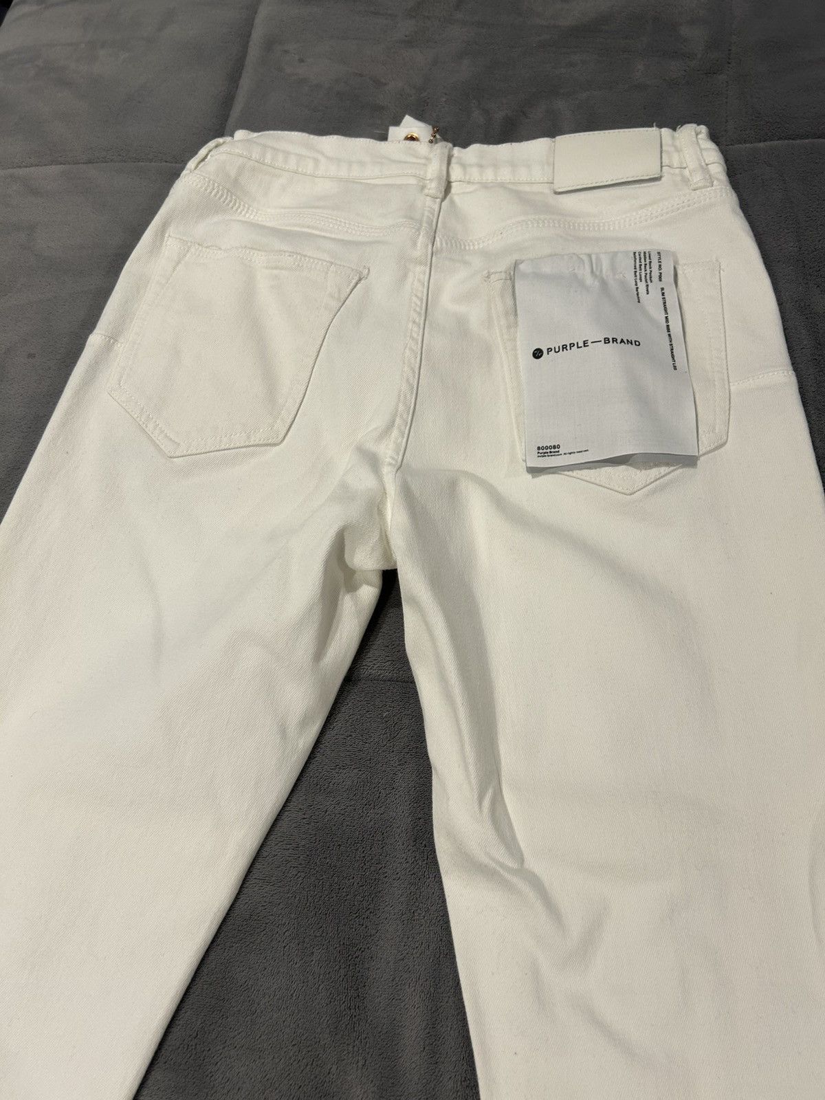 Purple Brand Purple Brand P001 Leathered White Size US 30 / EU 46 - 2 Thumbnail